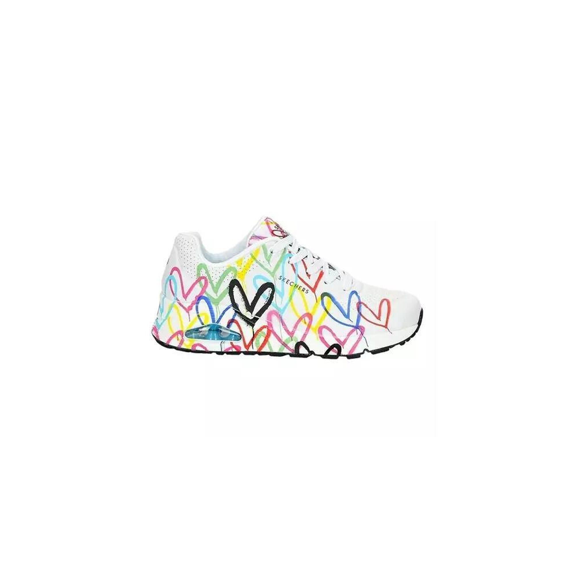 Baskets Femme UNO-SPREAD THE LOVE Skechers WMLT 155507 Blanc Skechers
