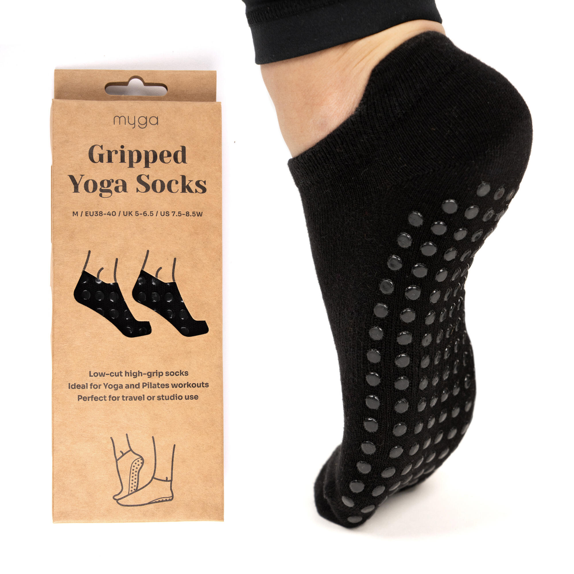 Antypoślizgowe skarpetki do jogi myga Grip Socks - XL