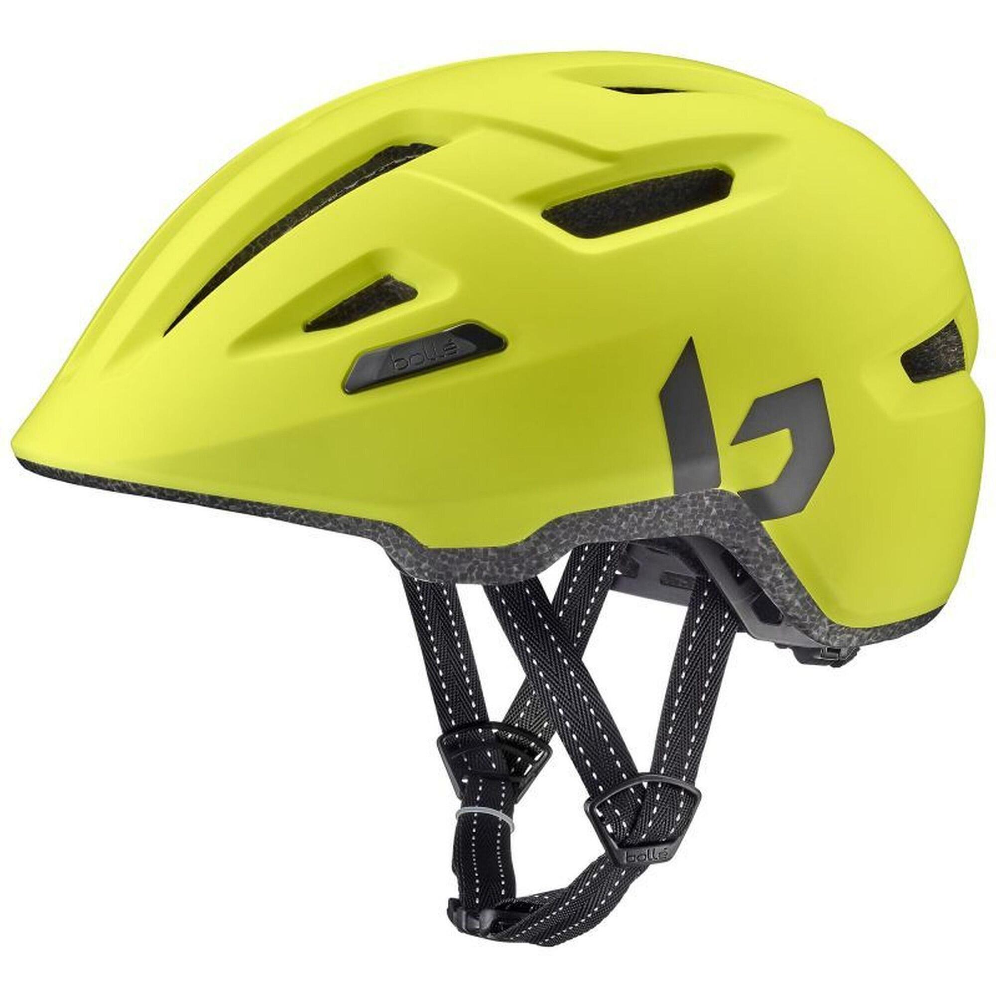 Kask rowerowy miejski „Stance Pure”, matowy kwasowo żółty