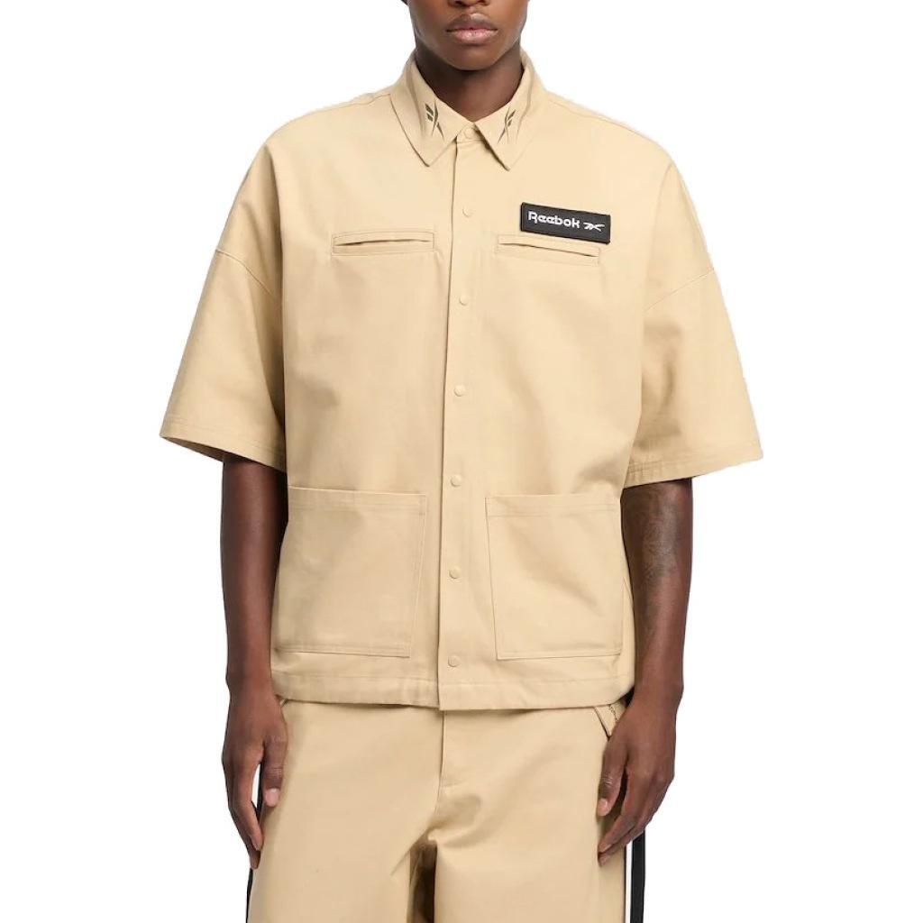 Kurtka REEBOK S S SHIRT Jasnobrązowy