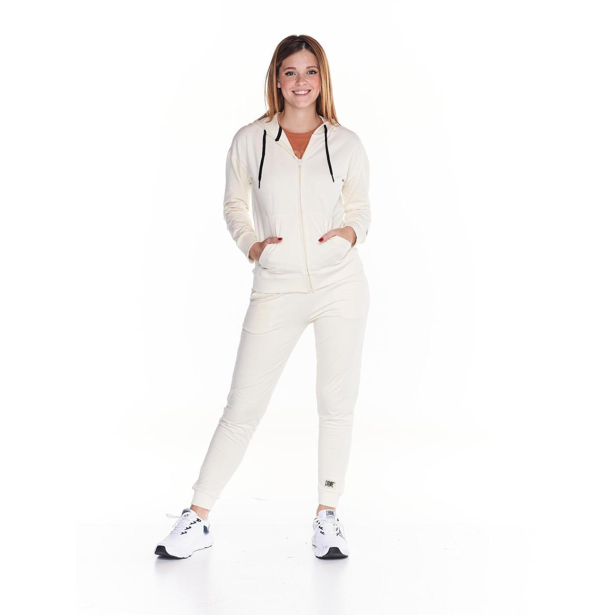 Podstawowy damski dres „Welcome Back” z kapturem i zamkiem błyskawicznym.