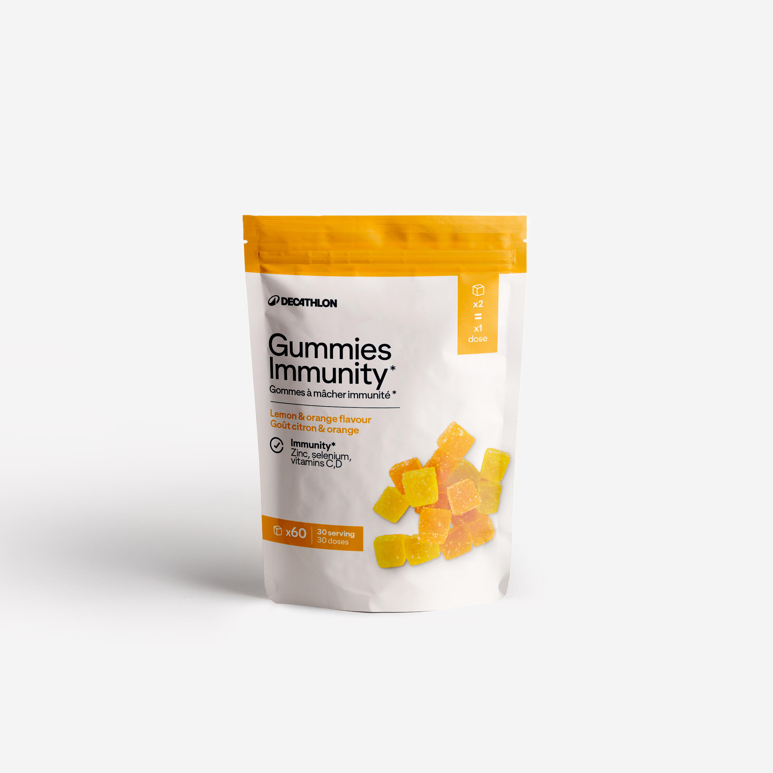 Guma do przeżuwania wzmacniająca odporność cytryna i pomarańcza x60