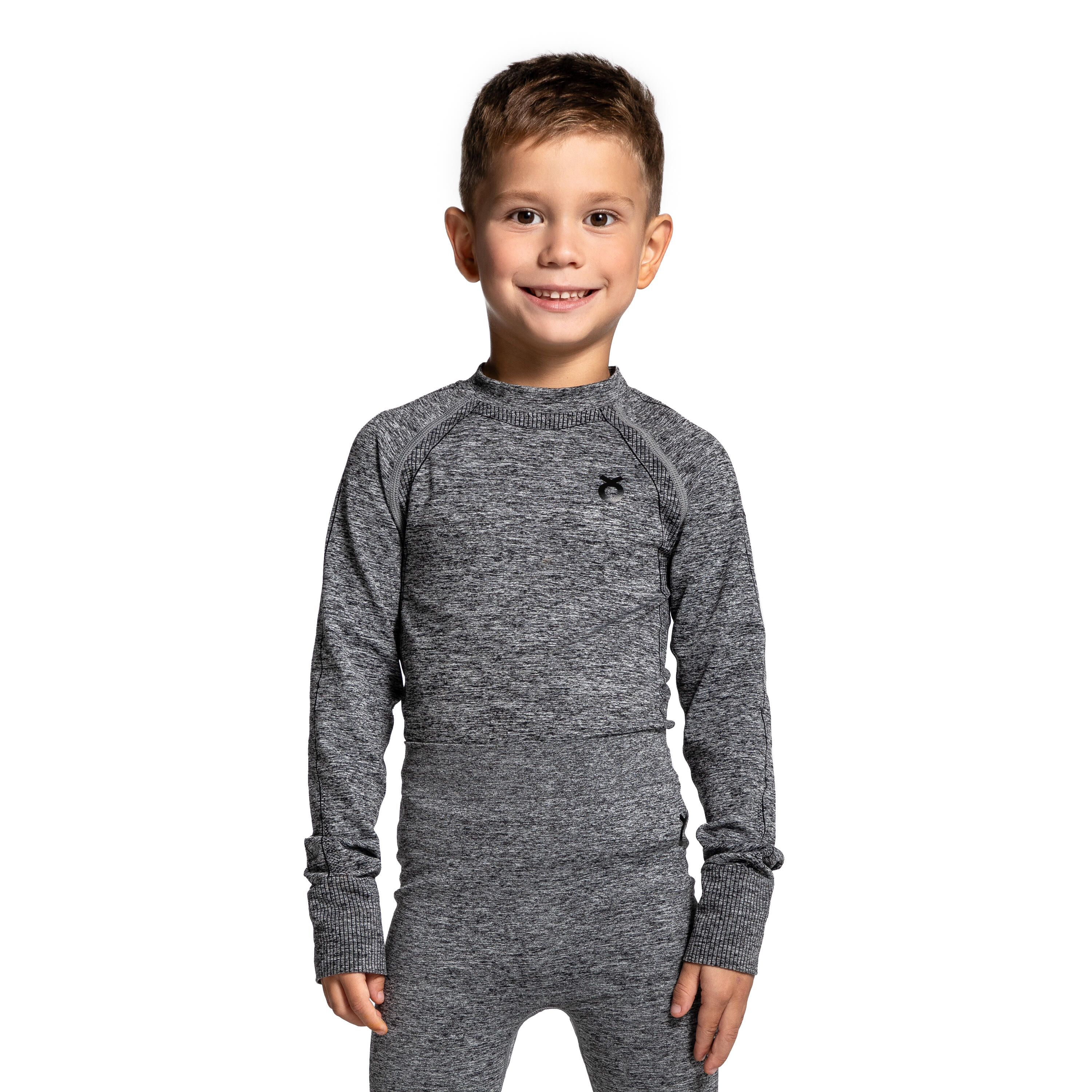 Koszulka termoaktywna dziecięca narciarska z długim rękawem Lemon Explore ZL4