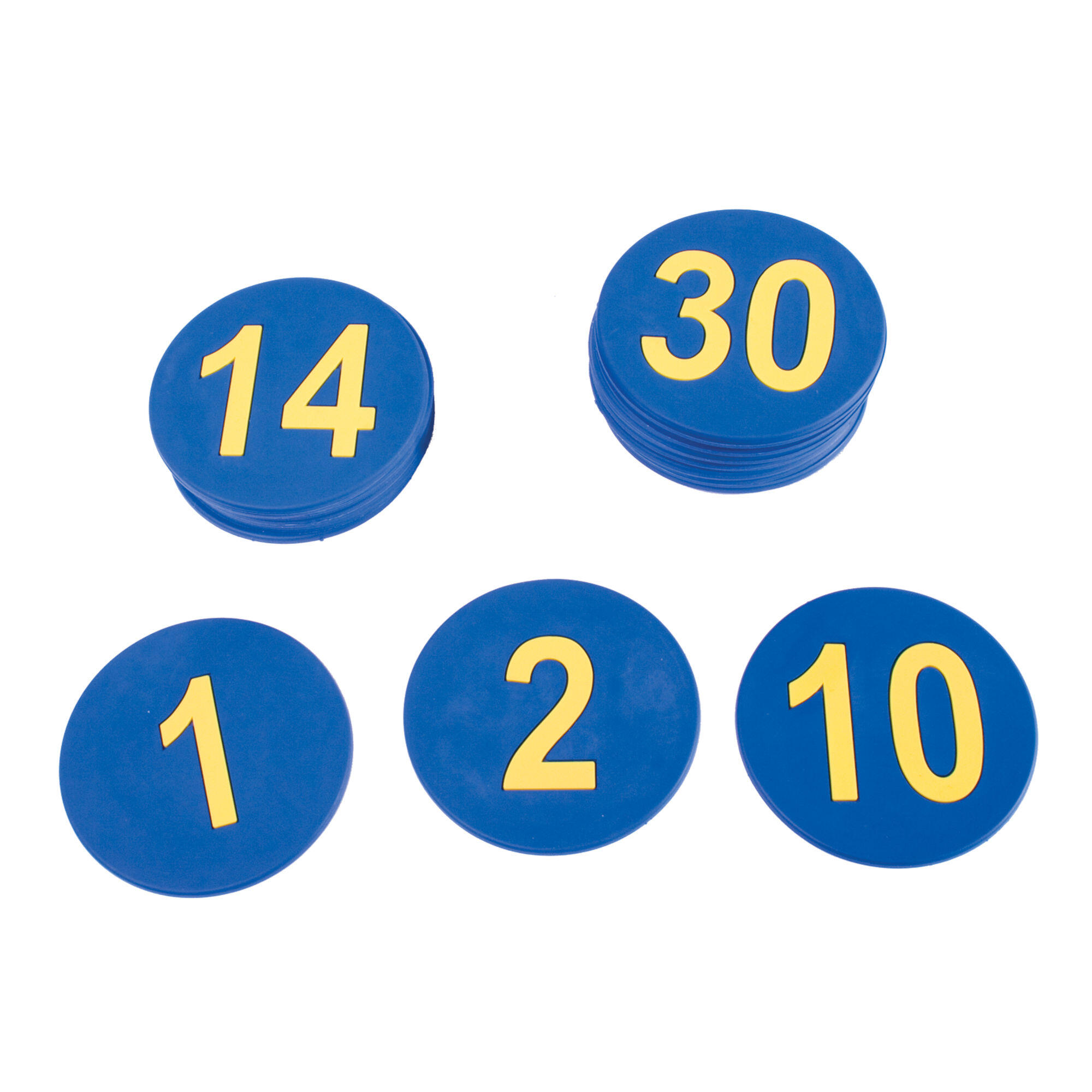 Zestaw znaczników podłogowych z numerami 1-30 Amaya – niebieski