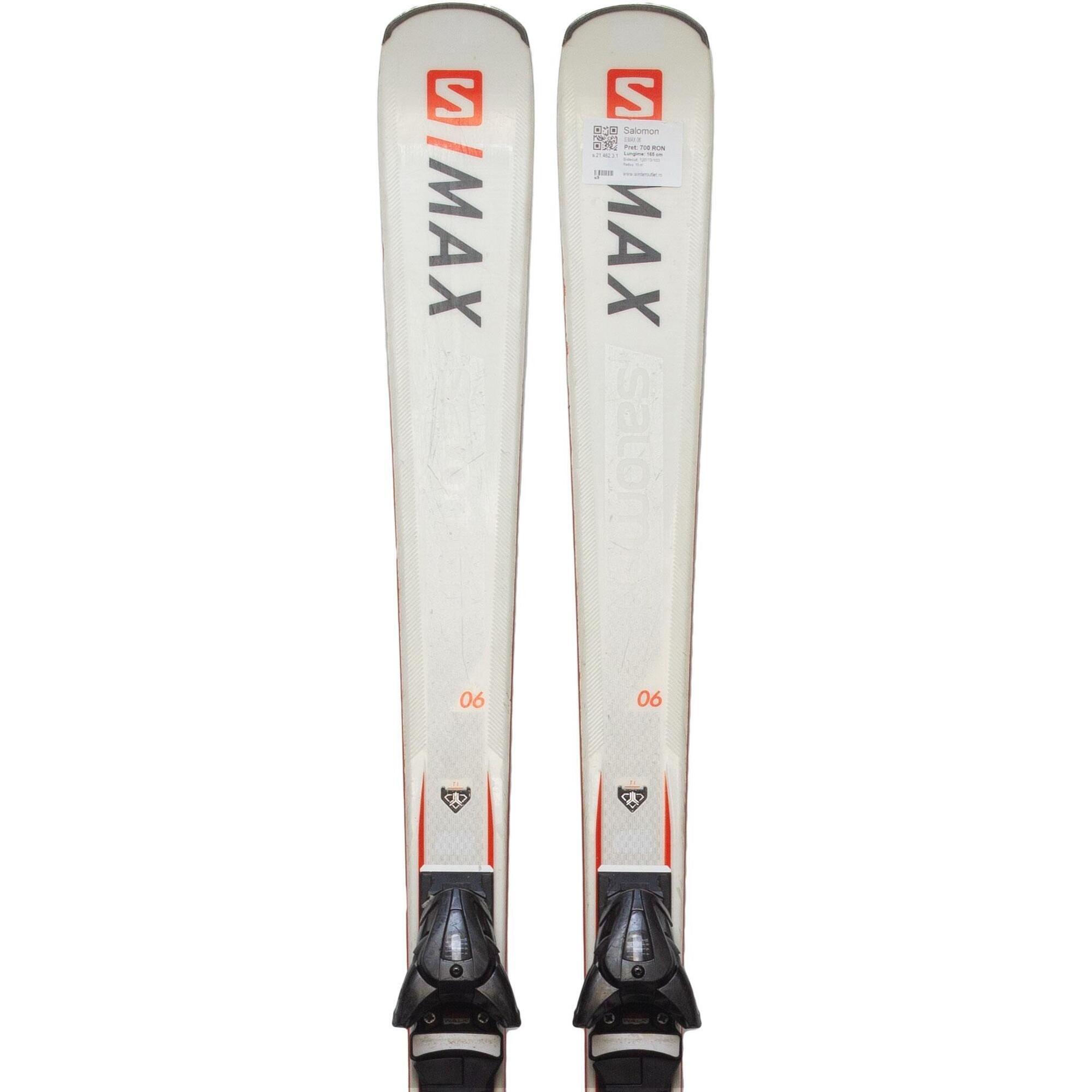 Second Life- Narty SALOMON S MAX 06, 165 cm- Stan bardzo dobry