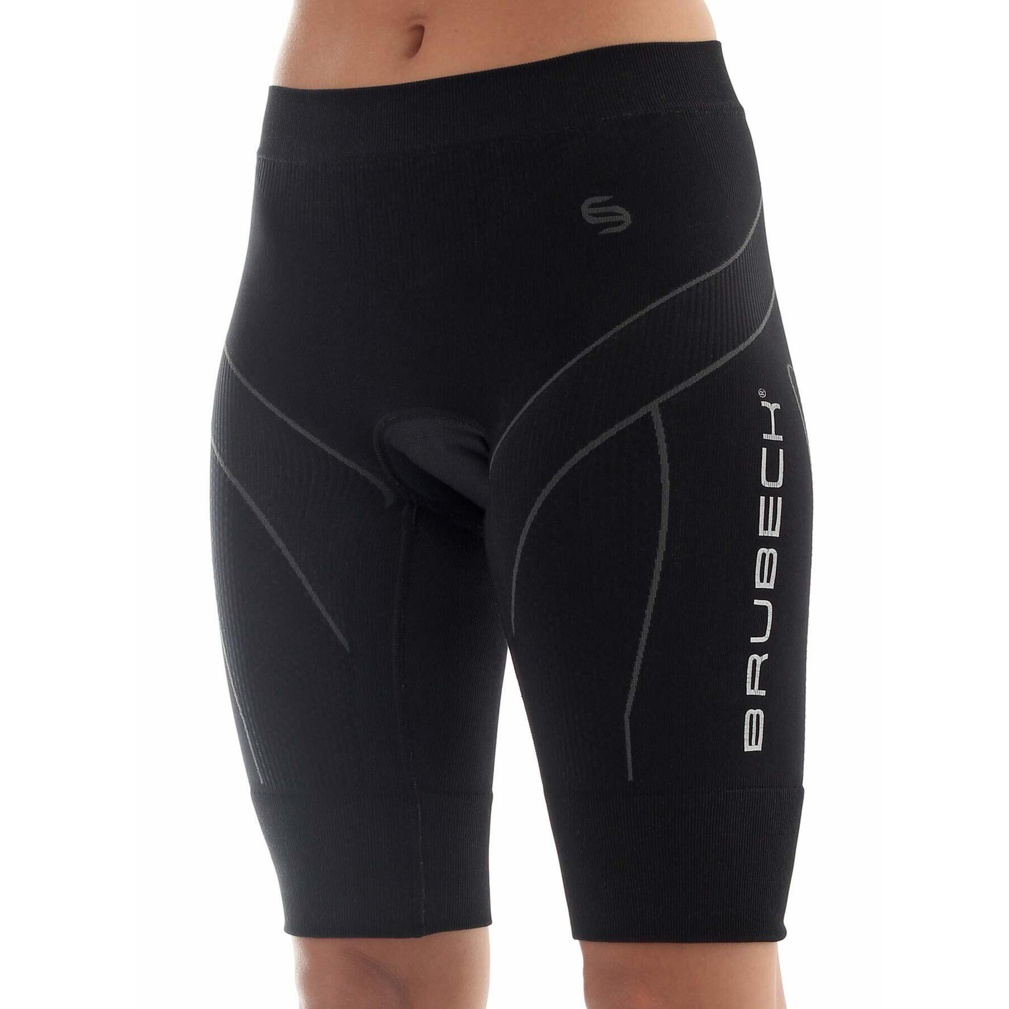 Spodenki rowerowe damskie krótkie z wkładką Brubeck