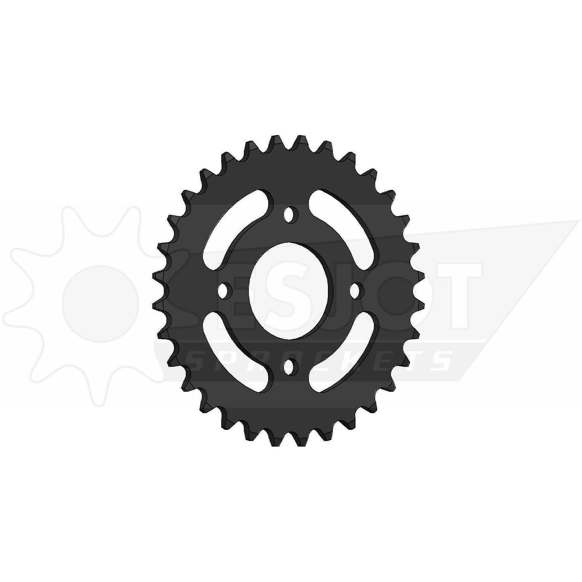 Esjot Koło Łańcuchowe 415 54z Czarny Stalowy