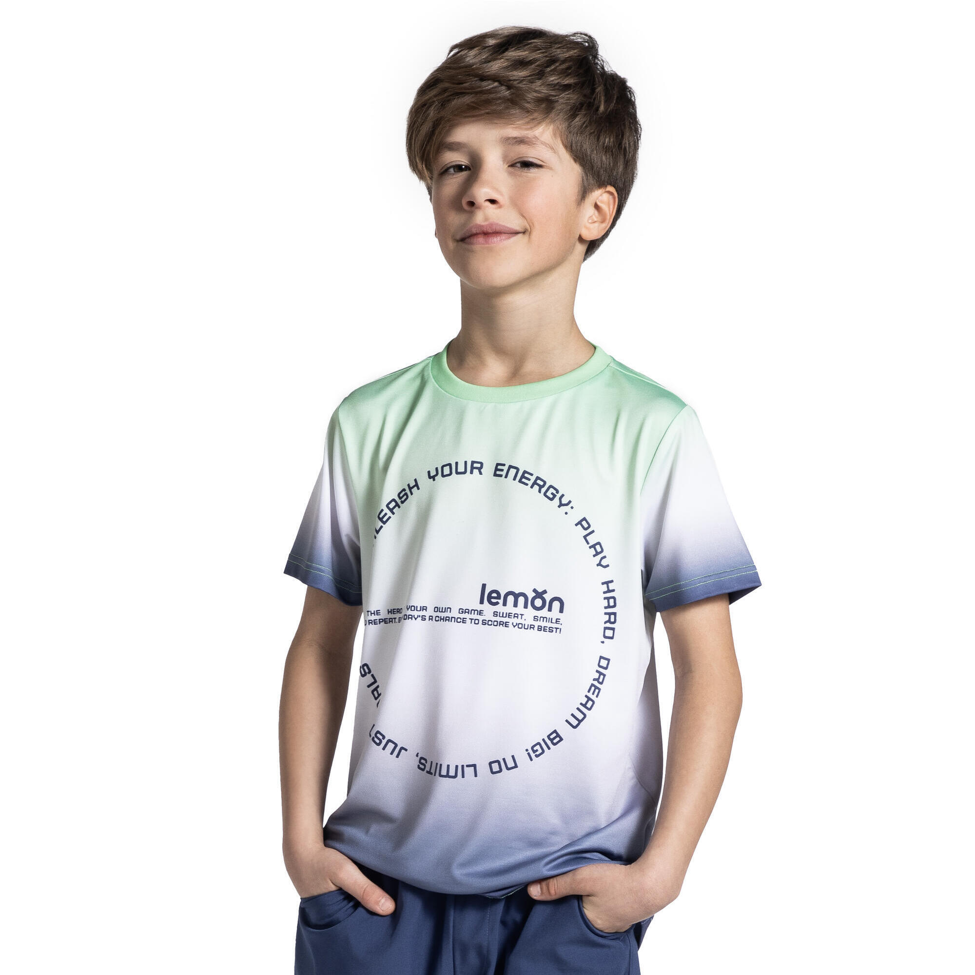 Koszulka sportowa dla dzieci Lemon Explore WL5 z krótkim rękawem