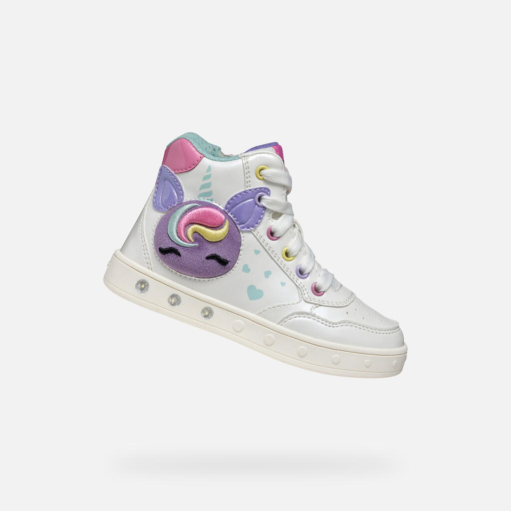 Buty GEOX J SKYLIN GIRL Biały