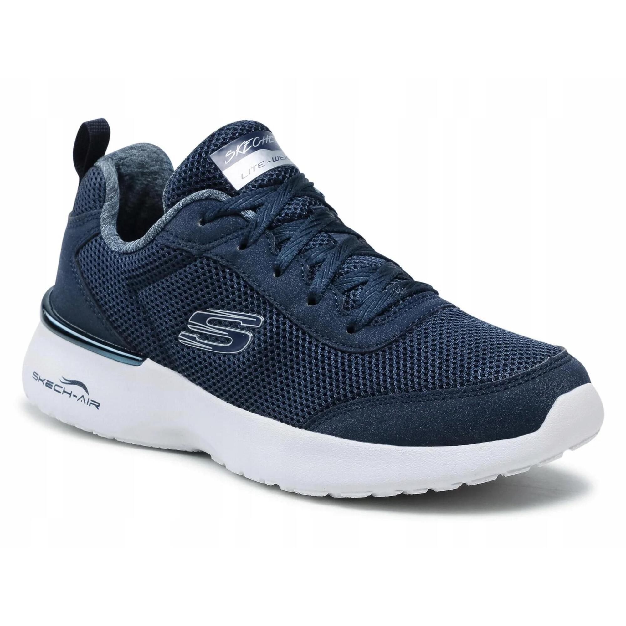 BUTY damskie SKECHERS DYNAMIGHT 12947-NVY granatowe lekkie sportowe 37,5