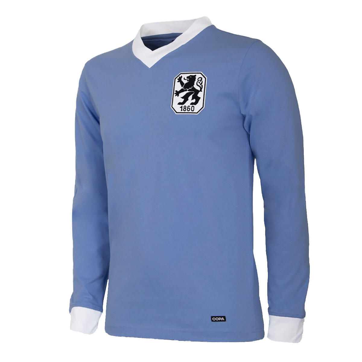 Koszulka retro dla dorosłych - TSV 1860 Monachium 1965/66 - Niebieski