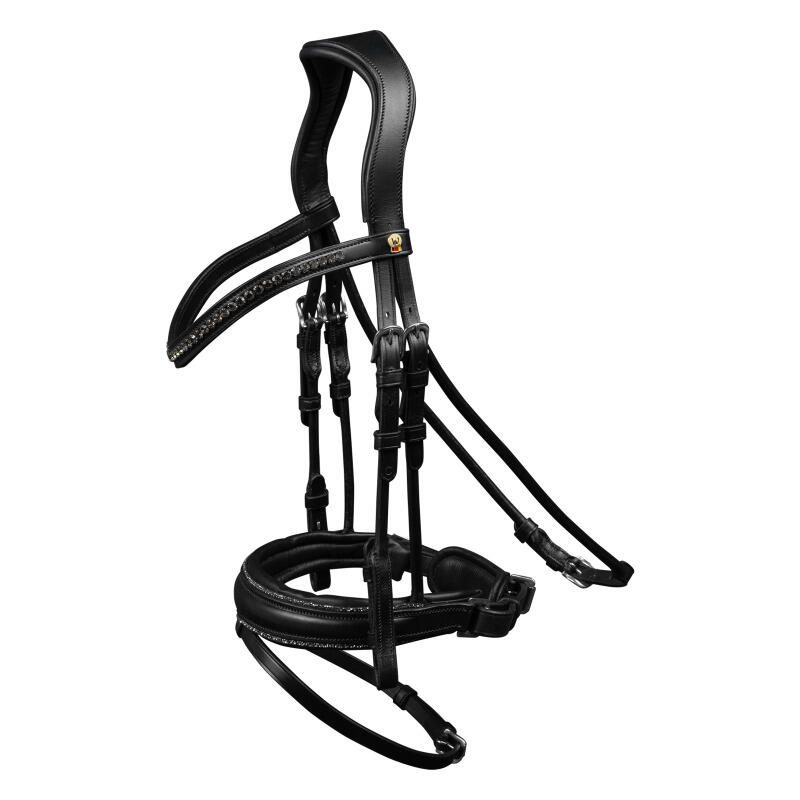 Uzda z nachrapnikiem kombinowanym Waldhausen S-Line Glamour