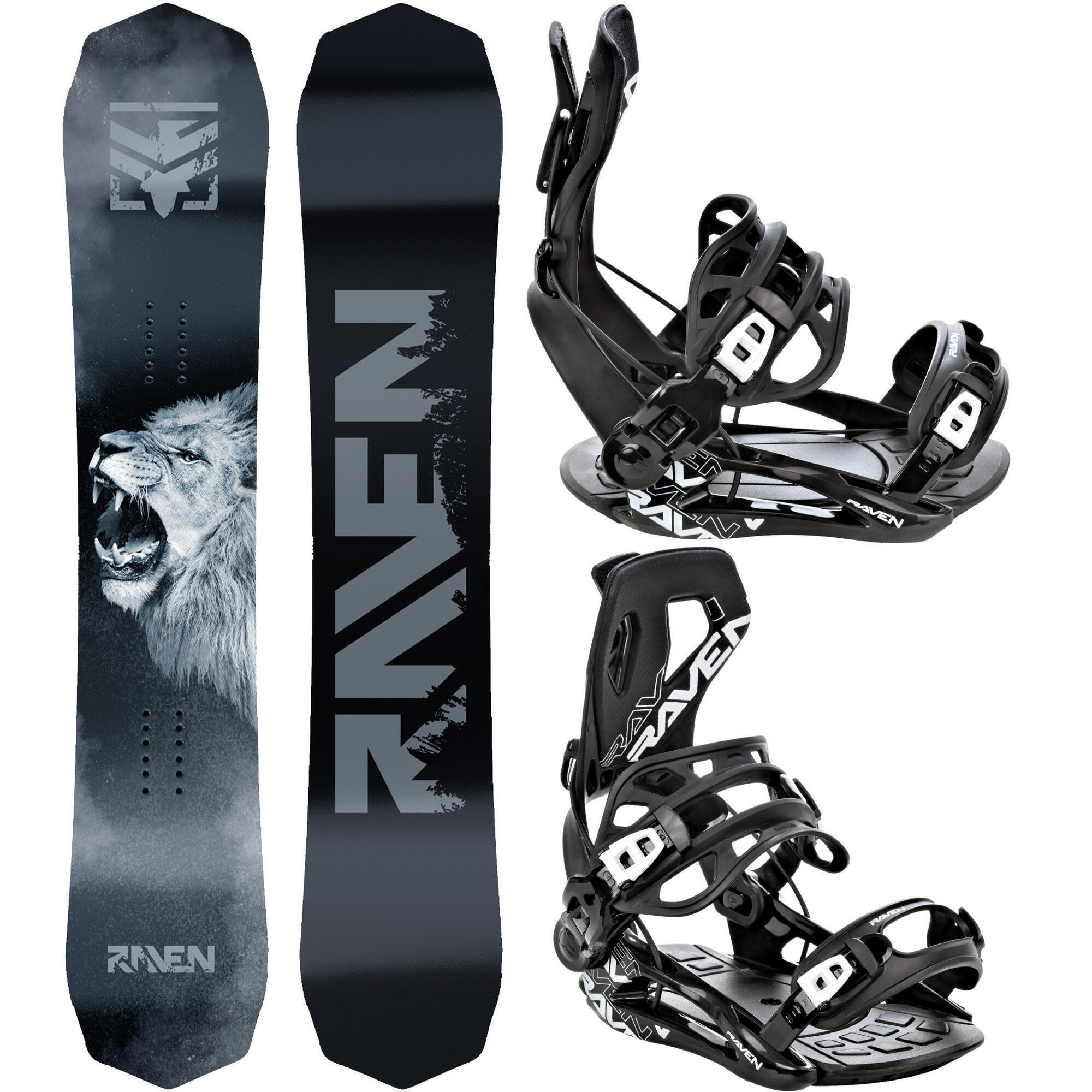 Zestaw Snowboard Raven Lion + Wiązania Raven FT360