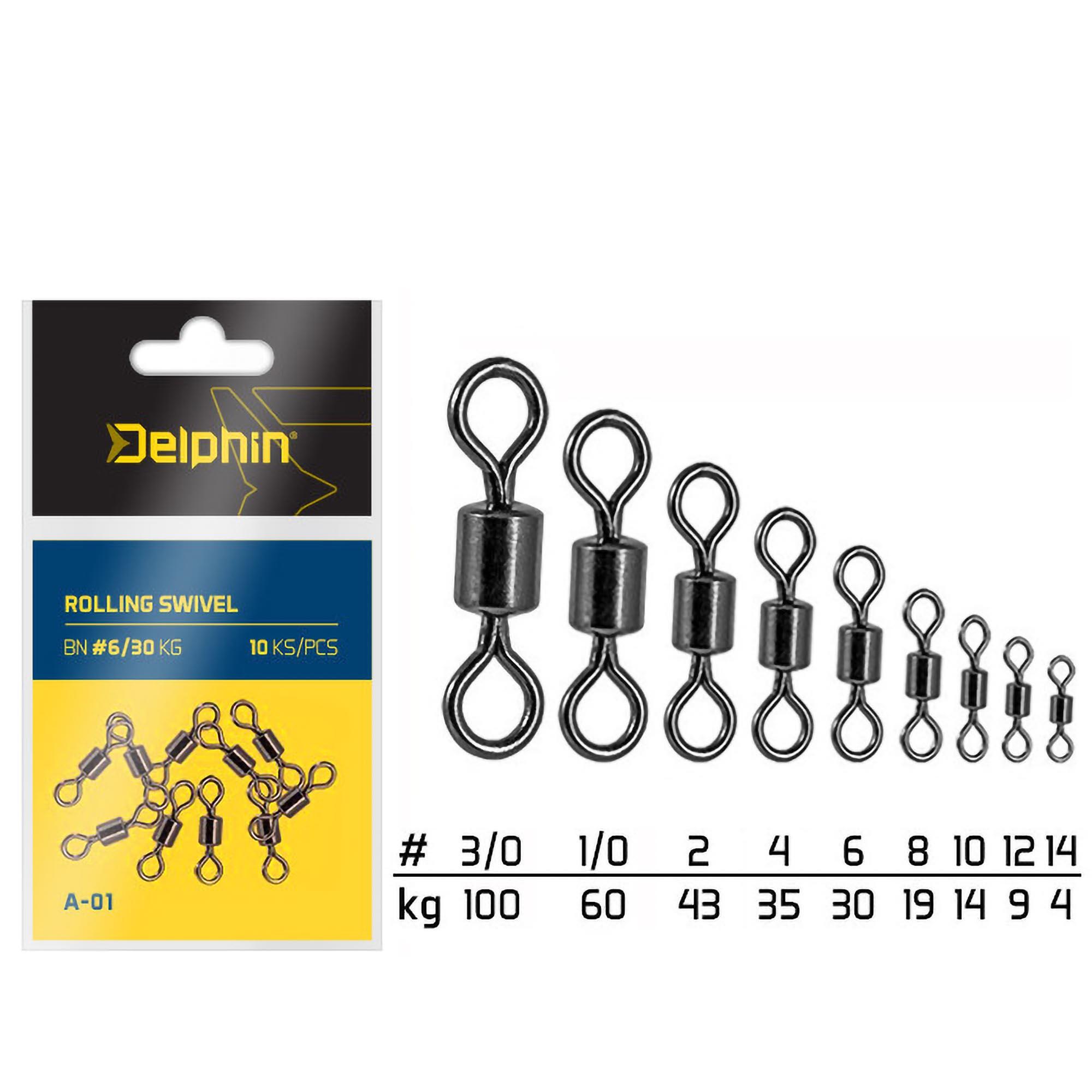 Krętliki Delphin Rolling Swivel A-01 R. 10