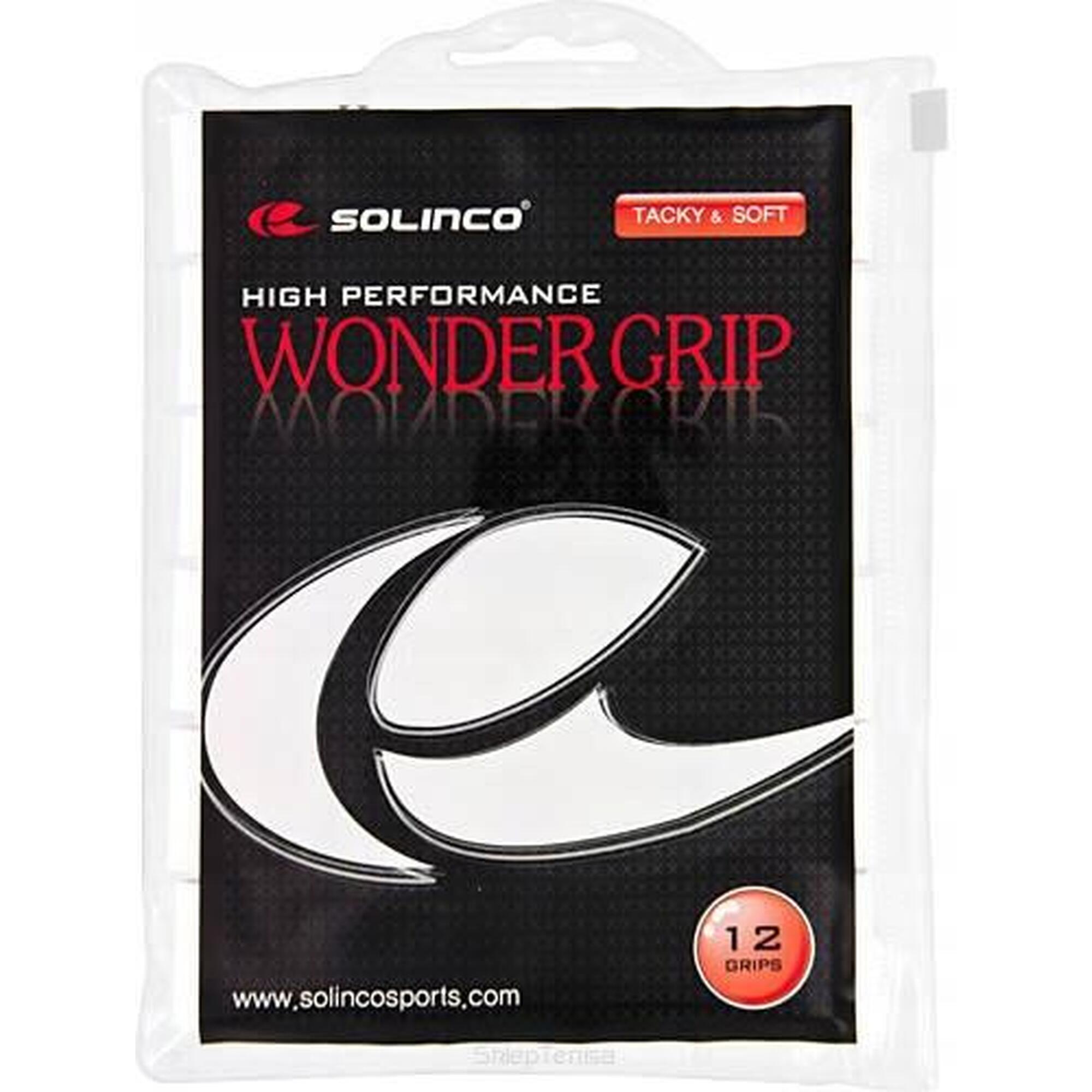 Owijka wierzchnia Solinco Wonder Grip 12P - białe