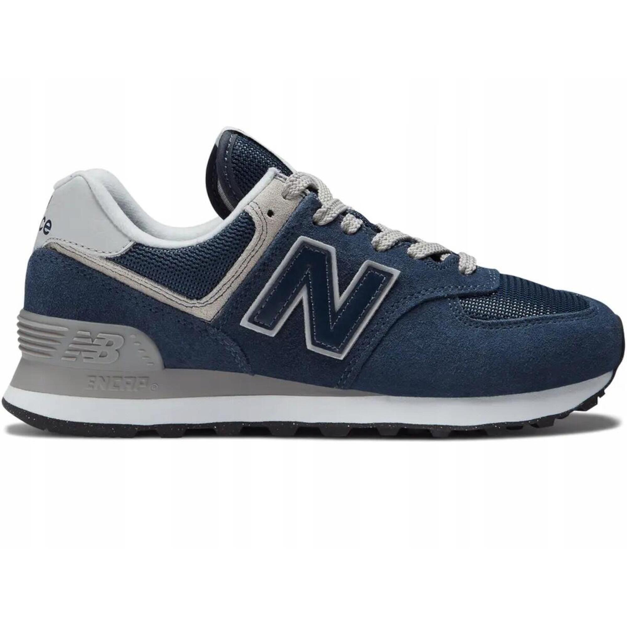 Buty Damskie New Balance Sportowe Sneakersy Granatowe Zamsz