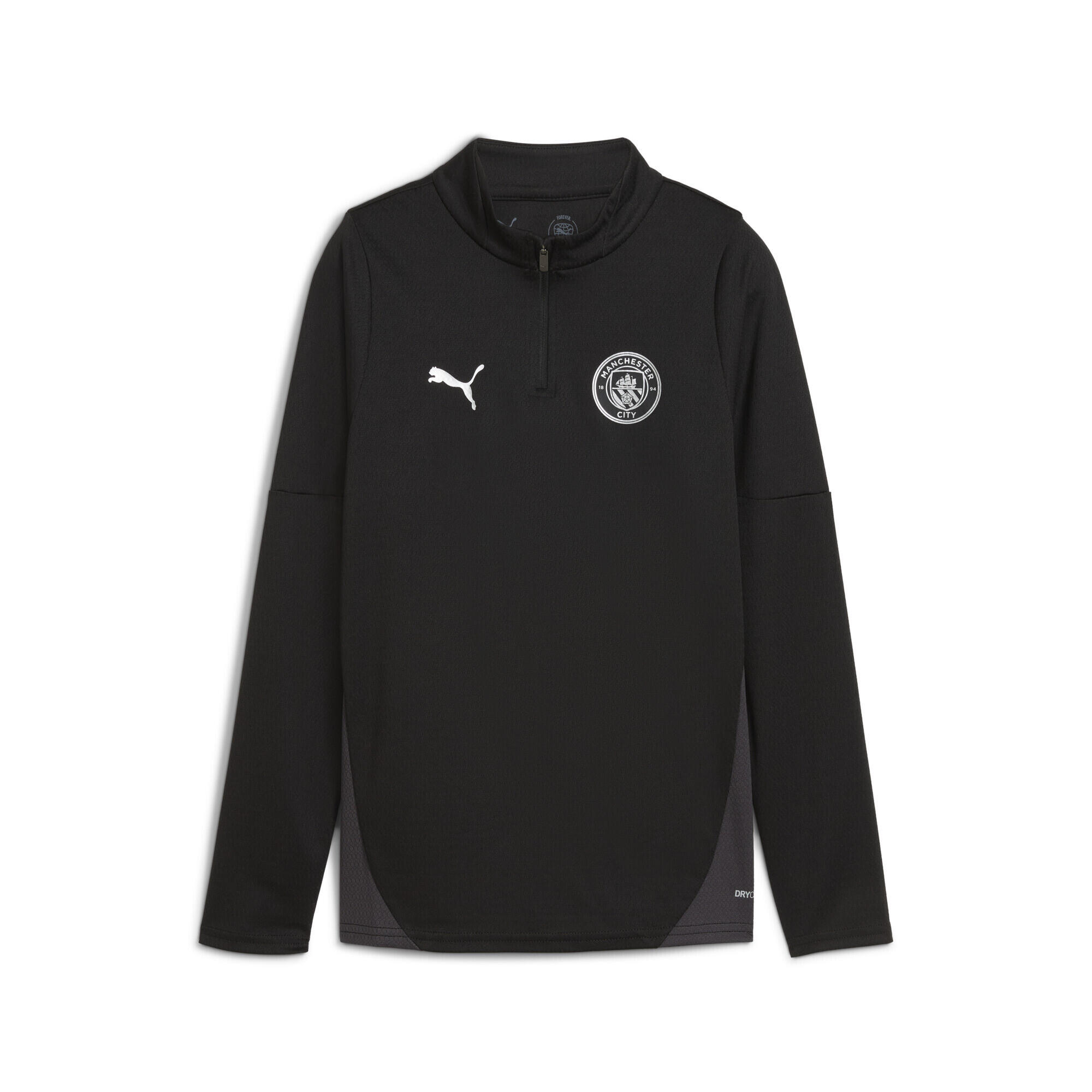 Młodzieżowa bluza treningowa Manchester City z zamkiem 1/4 PUMA