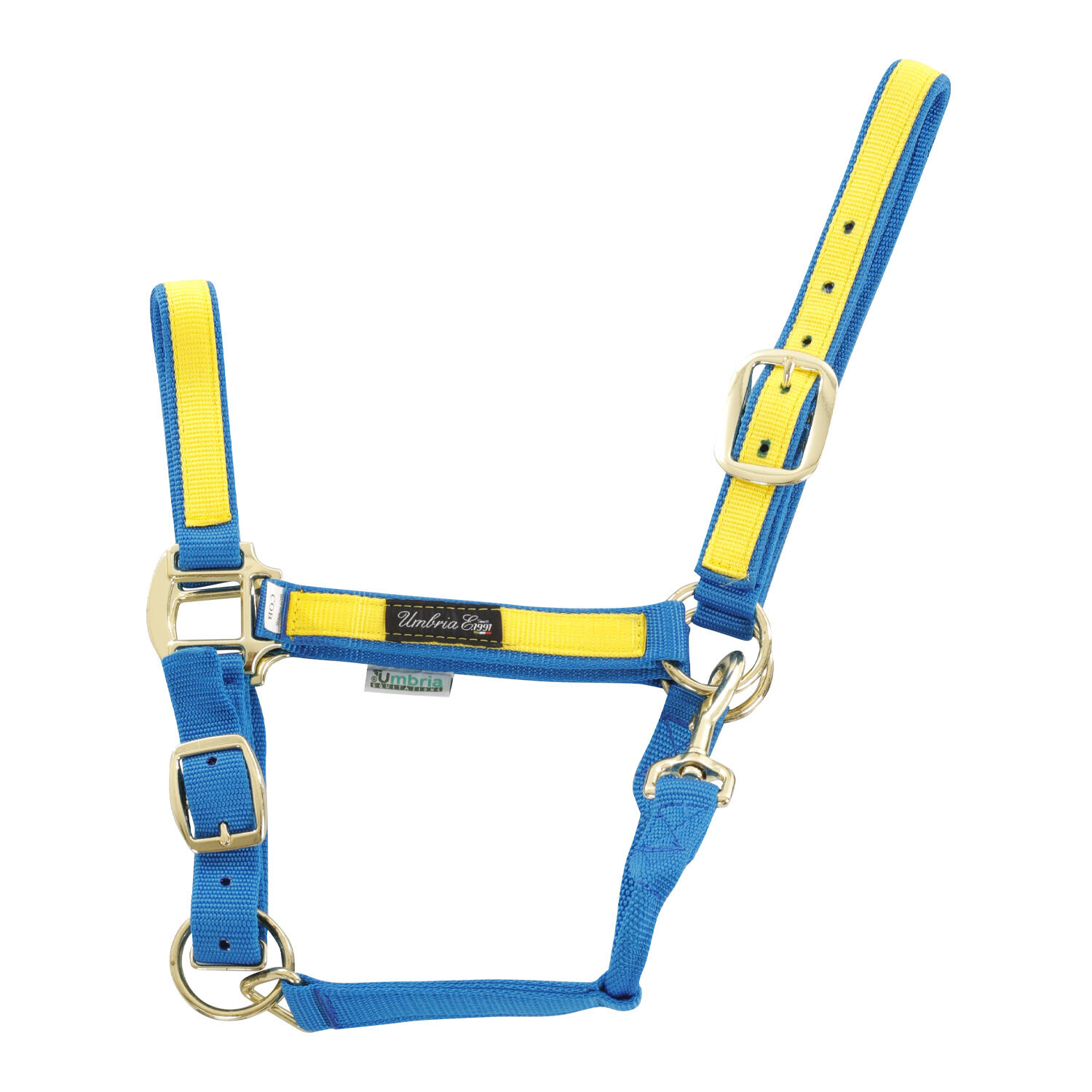 Smycz dla konia z kolorowego nylonu Umbria Equitazione