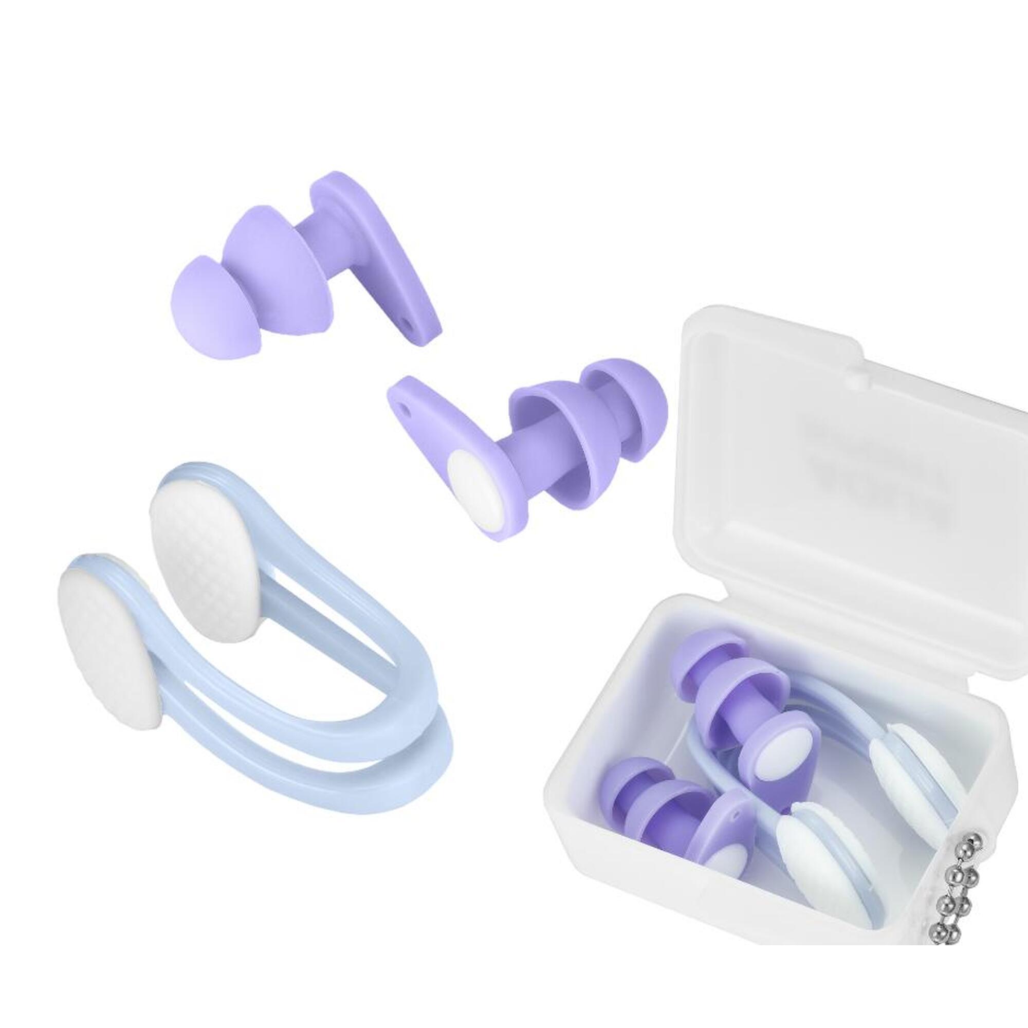 Zestaw zatyczka klips na nos zatycznki do uszu do pływania Aqua-Sport AquaCalm