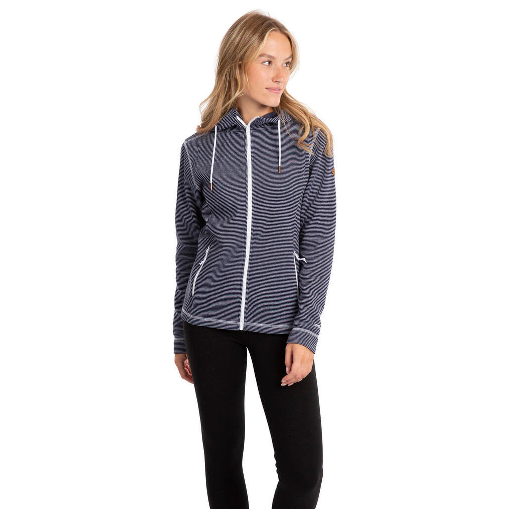 Damska bluza polarowa z zamkiem Trespass Rootless niebieska L.