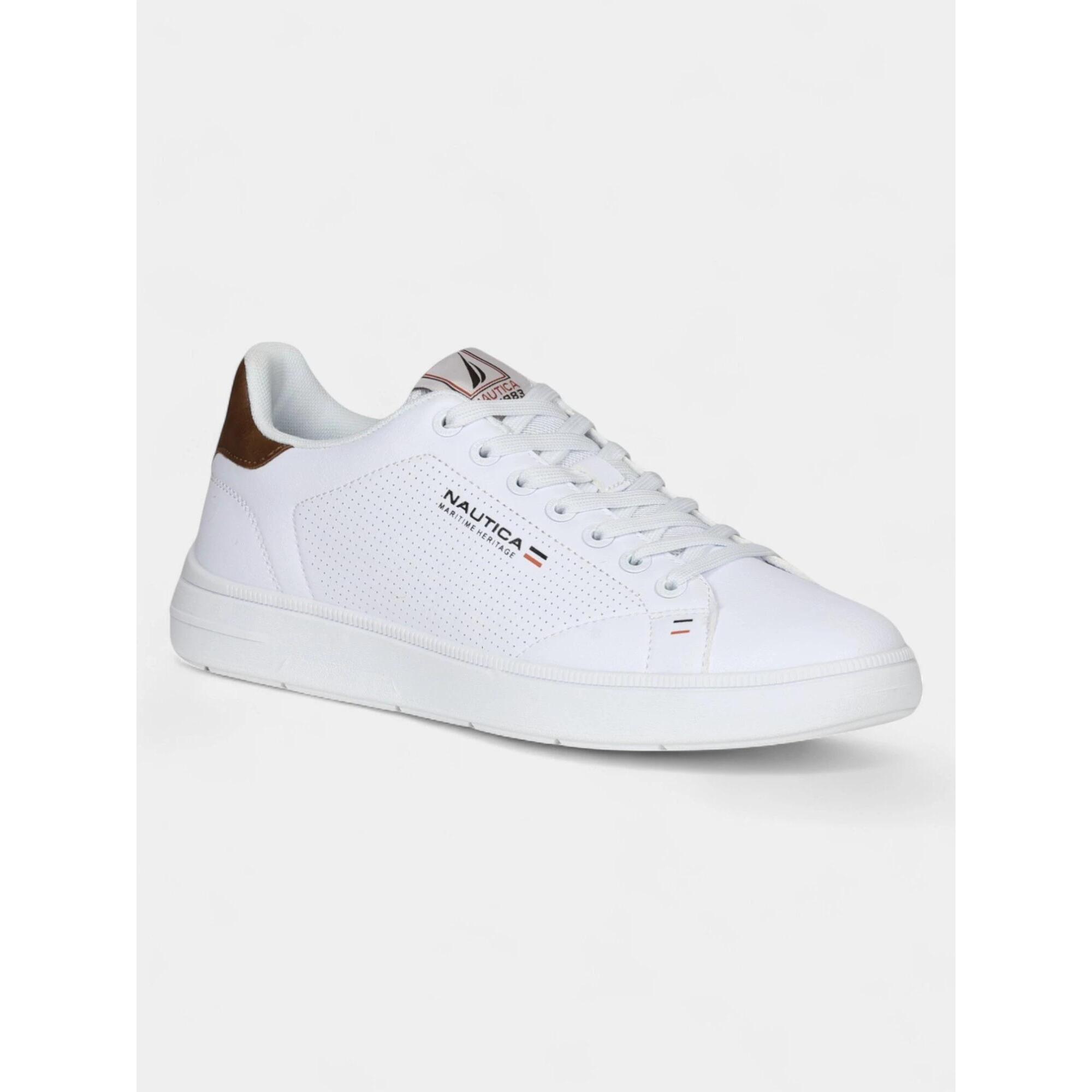 Niskie buty męskie Nautica STARDUST 2.0 LTH OFF WHITE-CUOIO