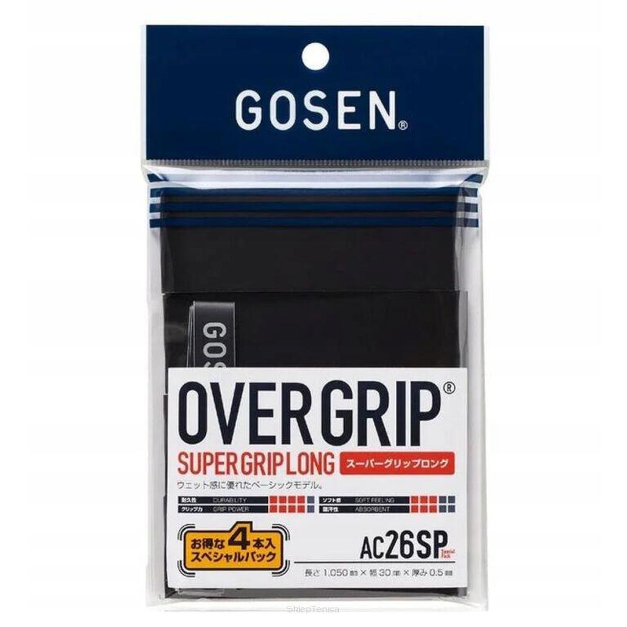 Owijki wierzchnie Gosen Super Grip 4P - czarne