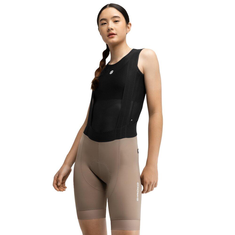 Damskie spodenki rowerowe z szelkami Kolarstwo Siroko BX-W Tsecore