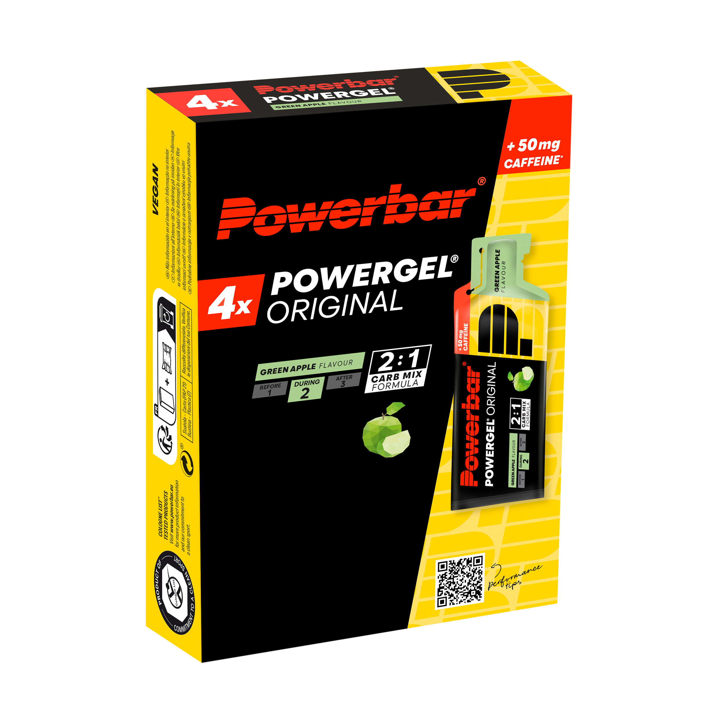 Żel energetyczny POWER GEL jabłkowy x4
