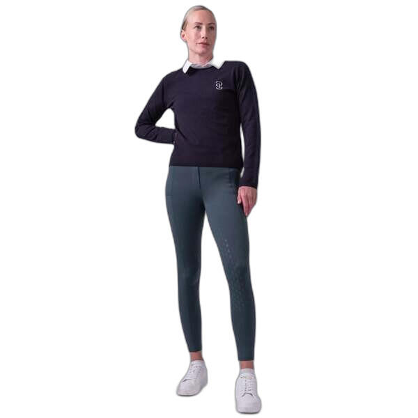 Sweter z dzianiny z logo dla kobiet PS of Sweden