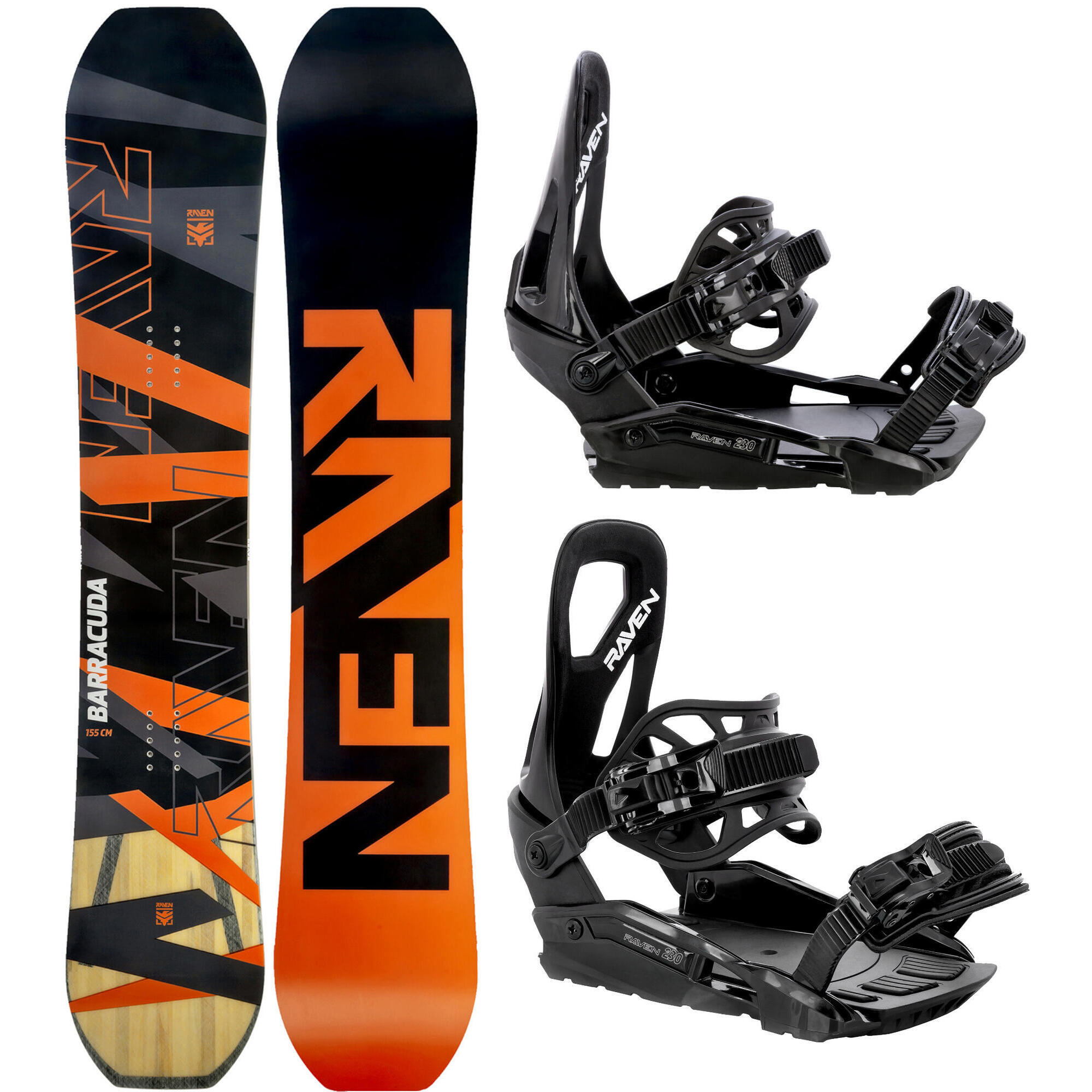 Zestaw Snowboard Raven Barracuda Carbon + Wiązania Raven S230