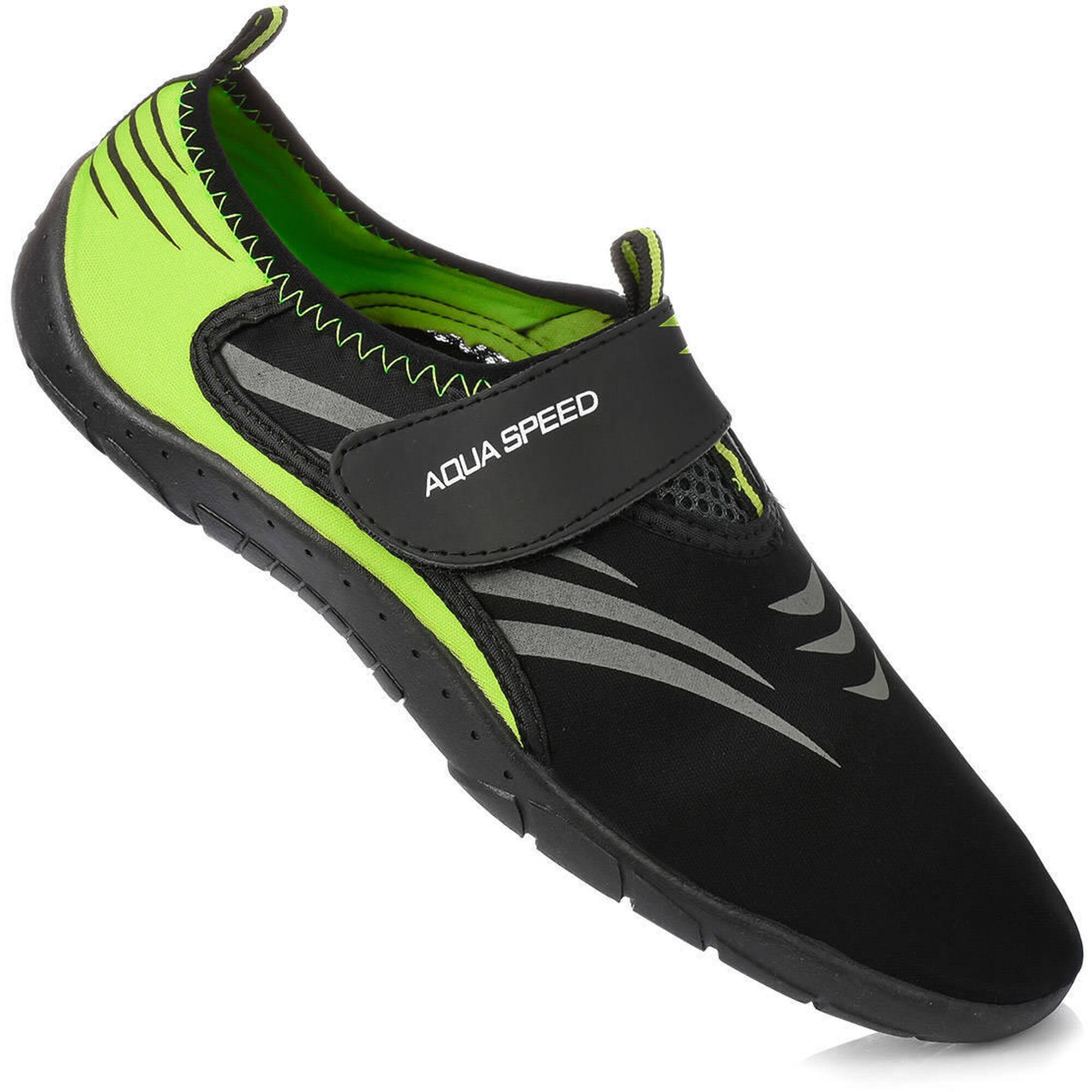 Buty do wody pływania na plażę zielone AQUA SPEED