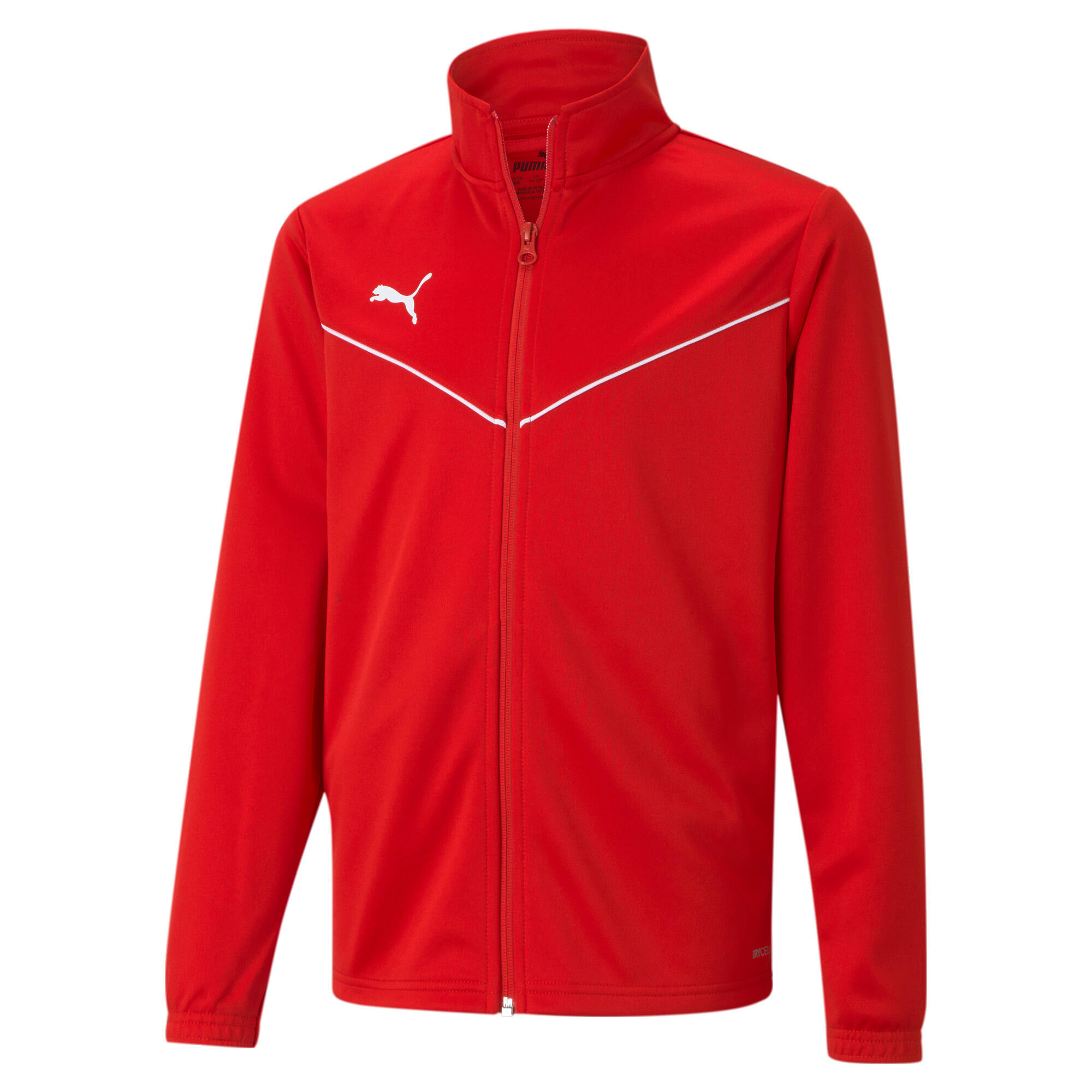 Bluza dla dzieci Puma teamRISE Training Poly Jacket Jr czerwona