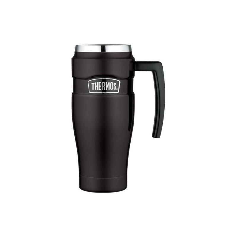 Kubek termiczny Thermos z uchwytem 470 ml czarny mat