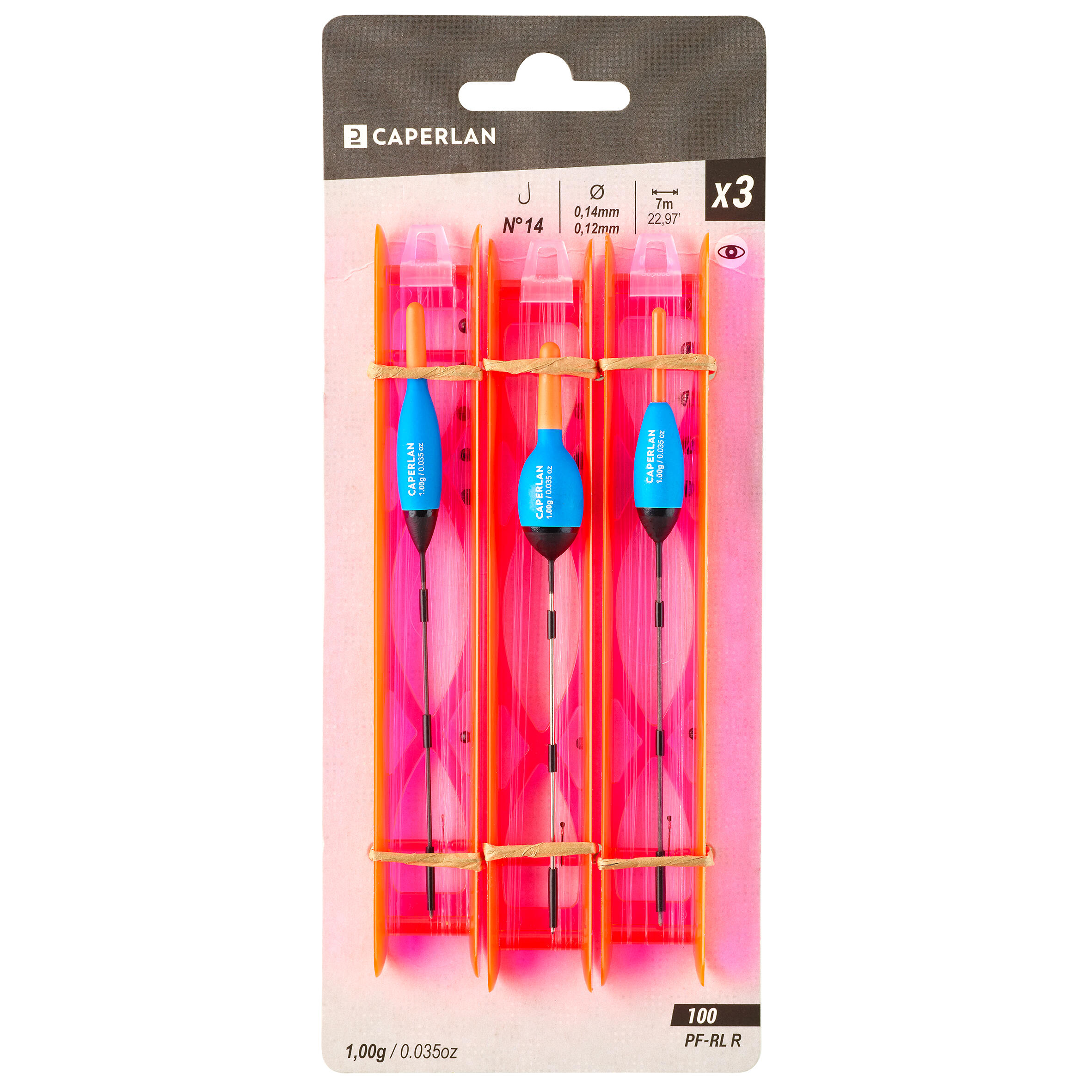 3 zestawy spławikowe na rzeki Caperlan PF-RL 100 R