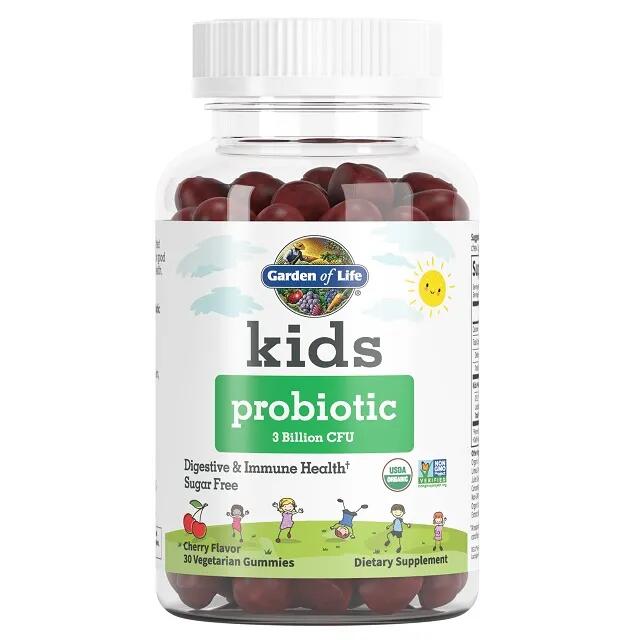 Probiotyki dla Dzieci Probiotic 3 Billion CFU Wiśnia Garden of Life 30 żelek