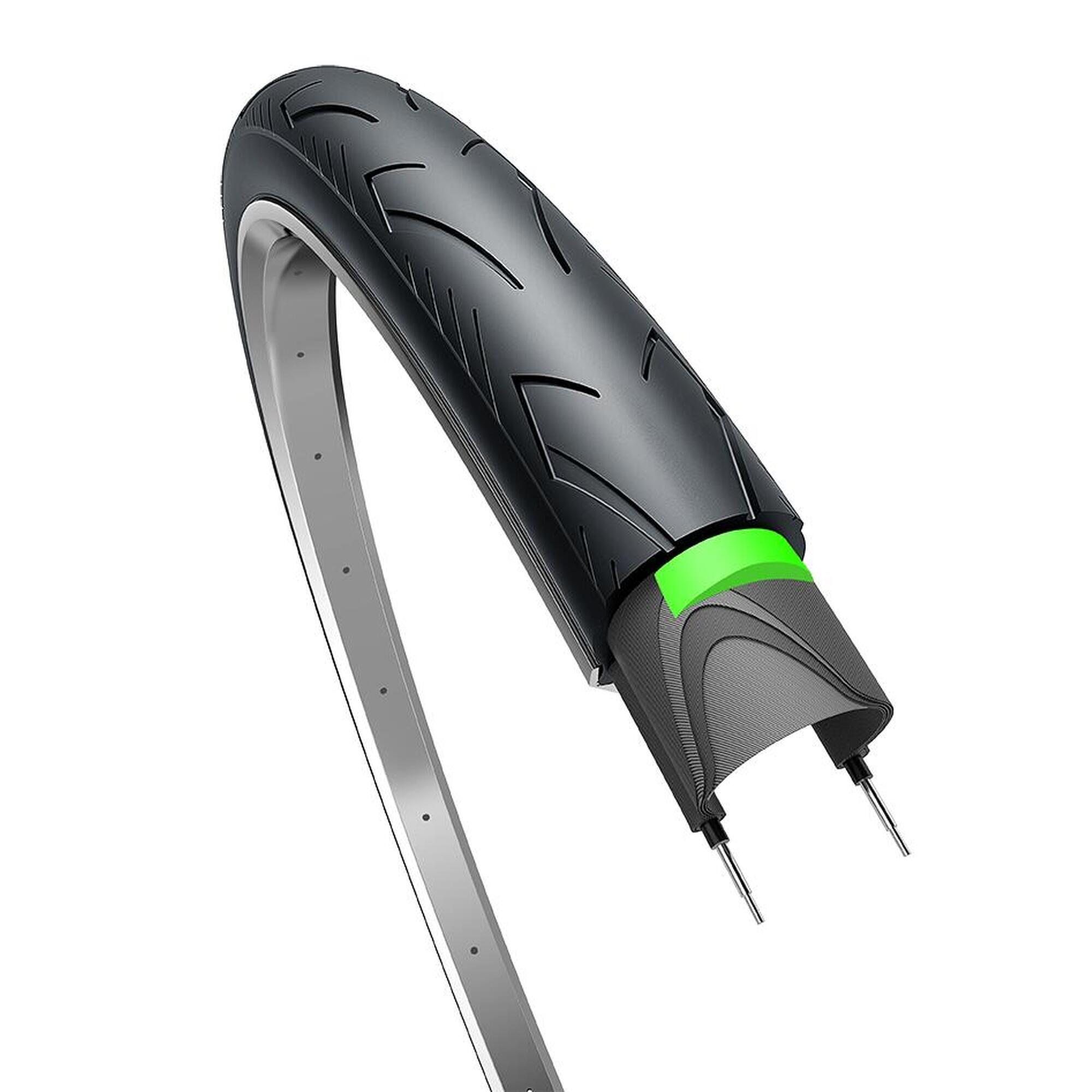 Opona City Ranger Protect 28 X 1.40" / 37-622 - Czarna Z Odblaskiem