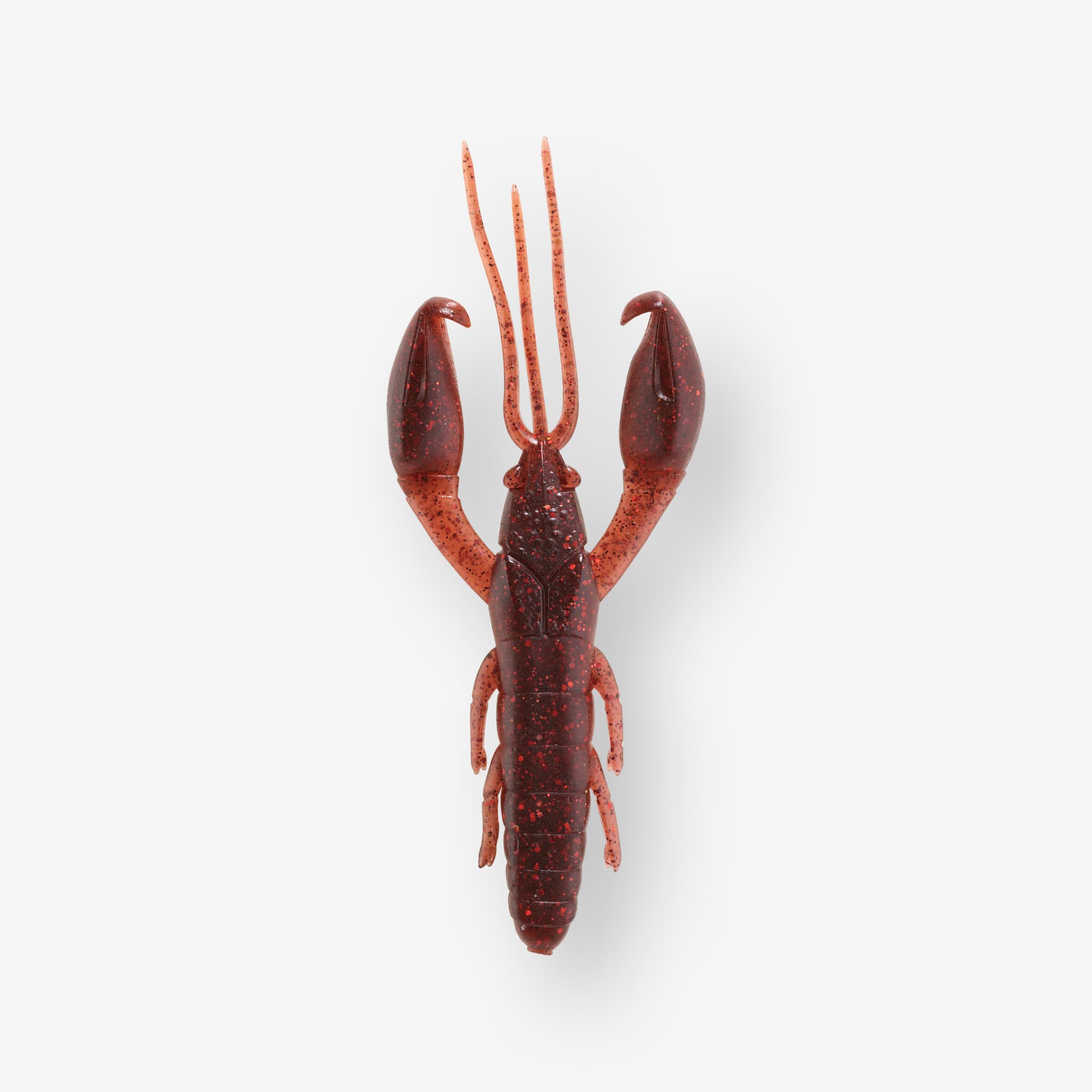 Przynęta miękka z atraktorem Caperlan WXM Yubari CRW 3,5" 9 cm czerw.-czarny