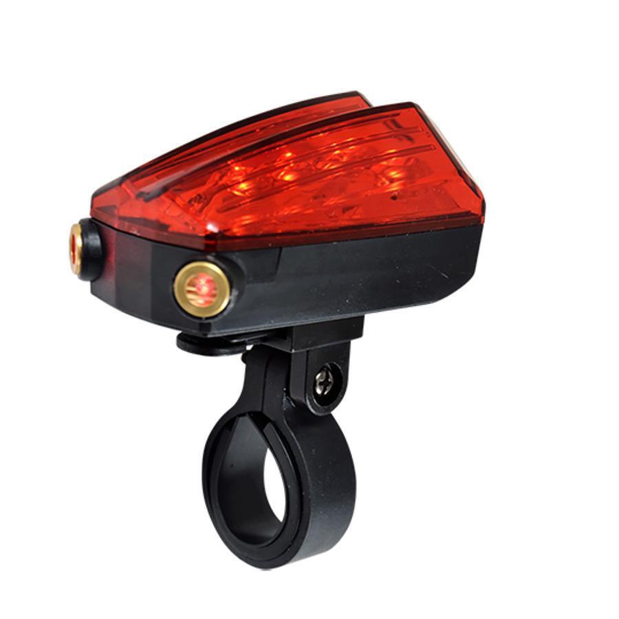 tylne światło akumulatora 5 led 2-funkcyjne mocowanie sztycy podsiodłowej Optimi