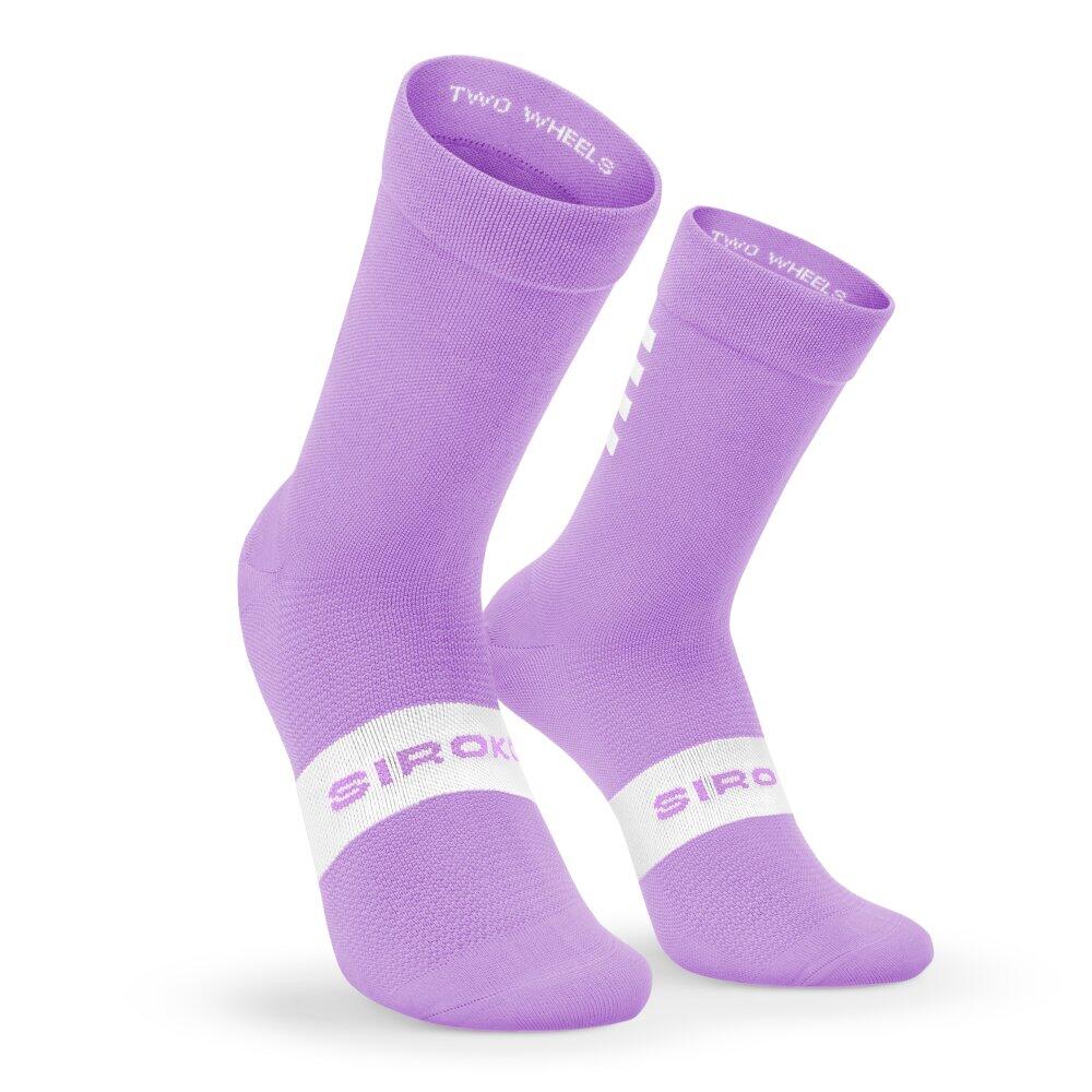 Skarpetki kolarskie unisex SIROKO S1 Lilac Etna