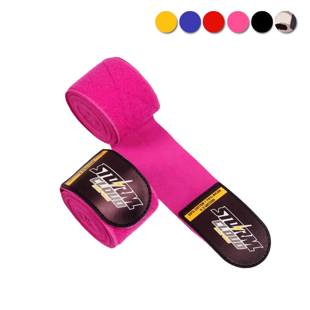 Owijki bokserskie, bandaże StormCloud HWX-R PREMIUM Różowe 4,5m