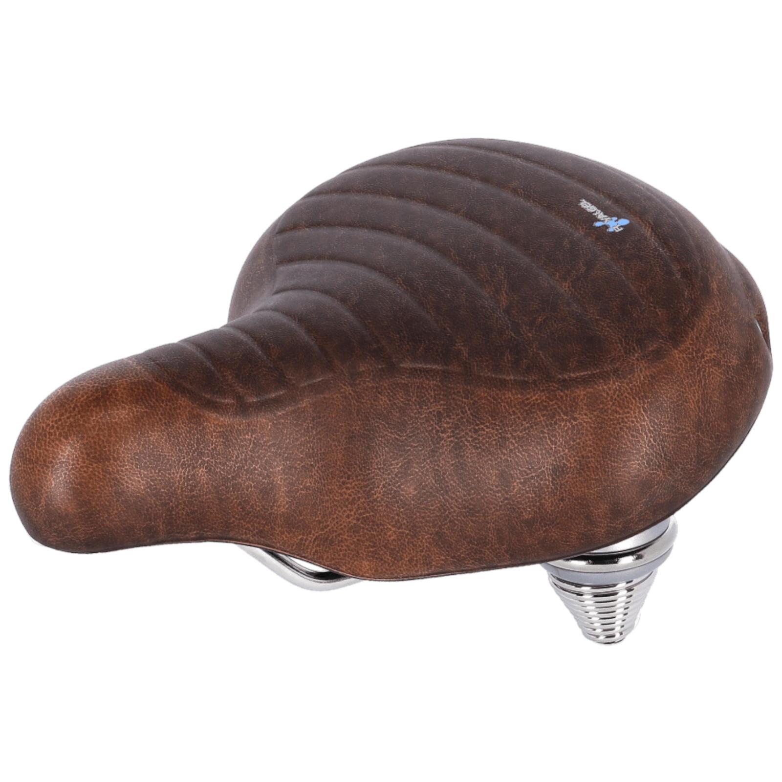 Siodełko rowerowe Drifter Plus Premium, brązowe, unisex, 270x245mm