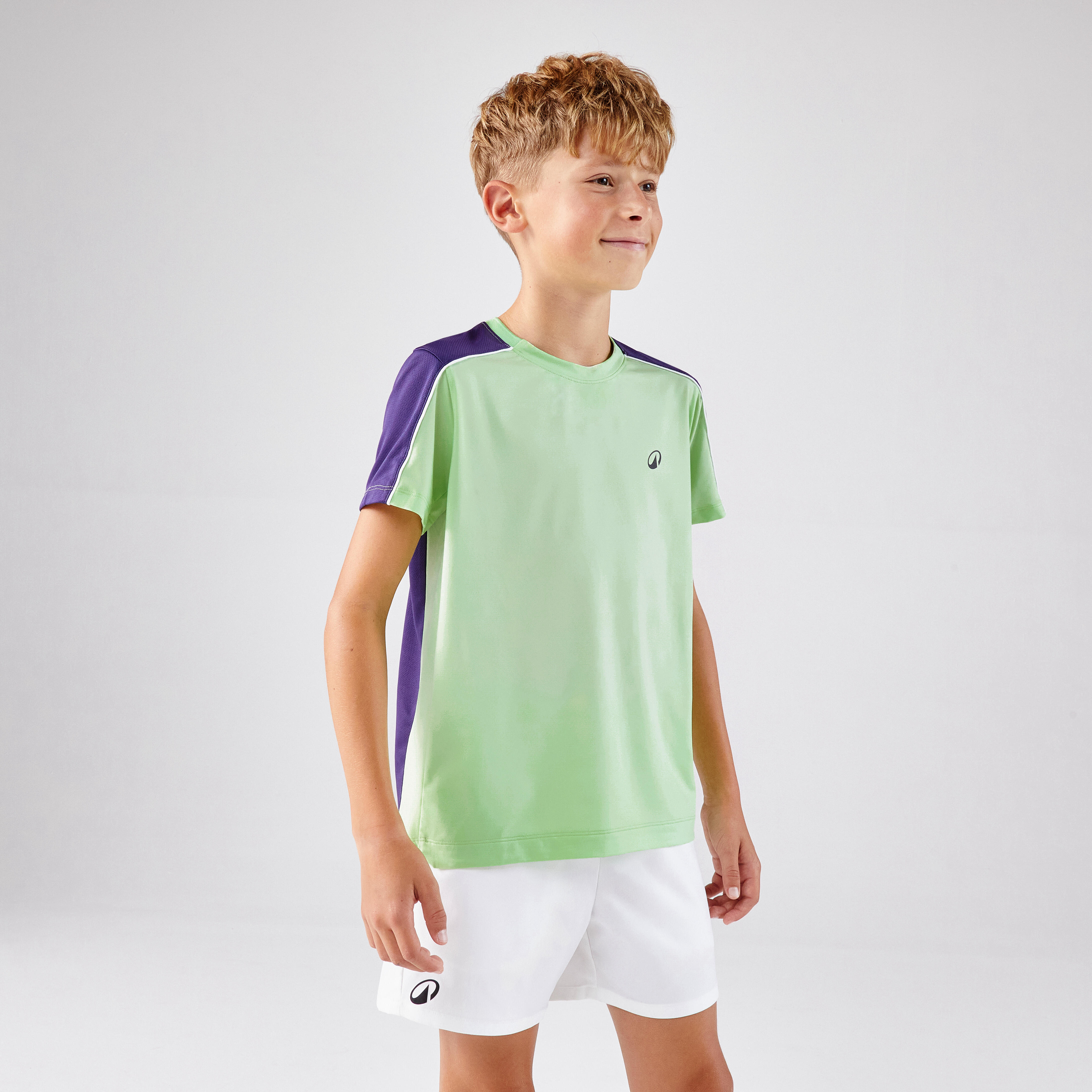Koszulka tenisowa dla dzieci Artengo Dry okrągły kołnierzyk