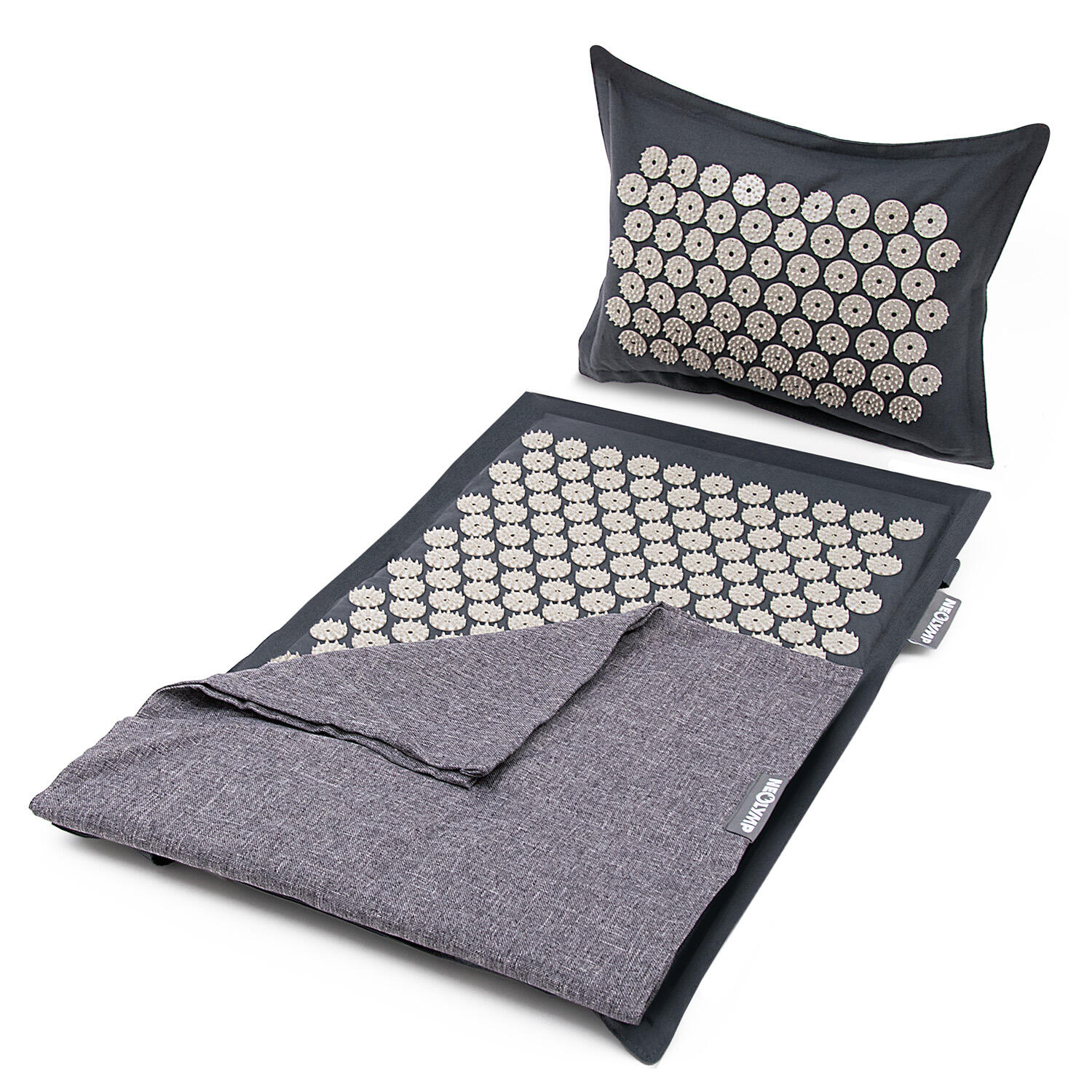 Akupresurowy zestaw maty – 5.670 punktów z poduszką i torbą do przenoszenia