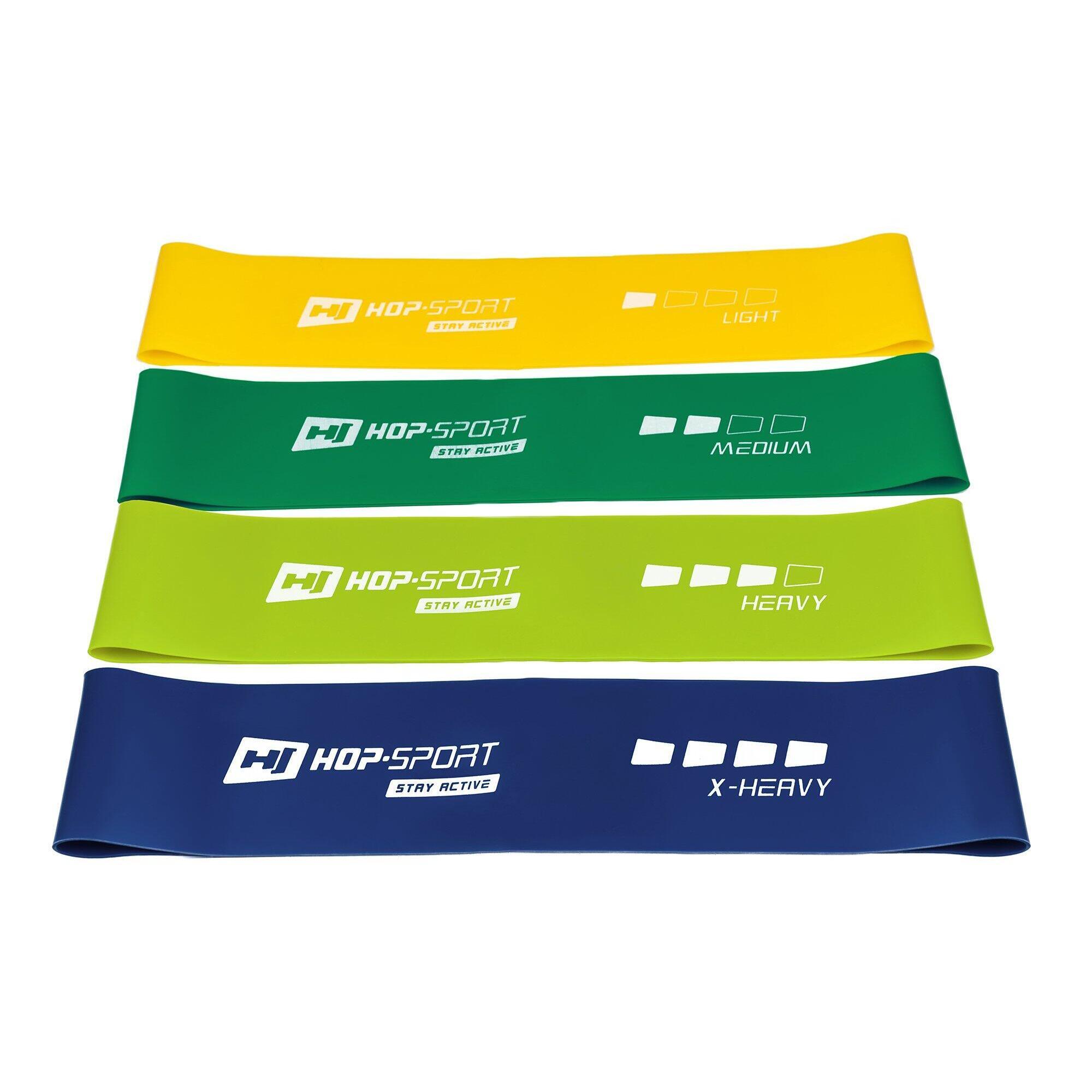 Zestaw 4 taśm oporowych Hop-Sport 500x50mm