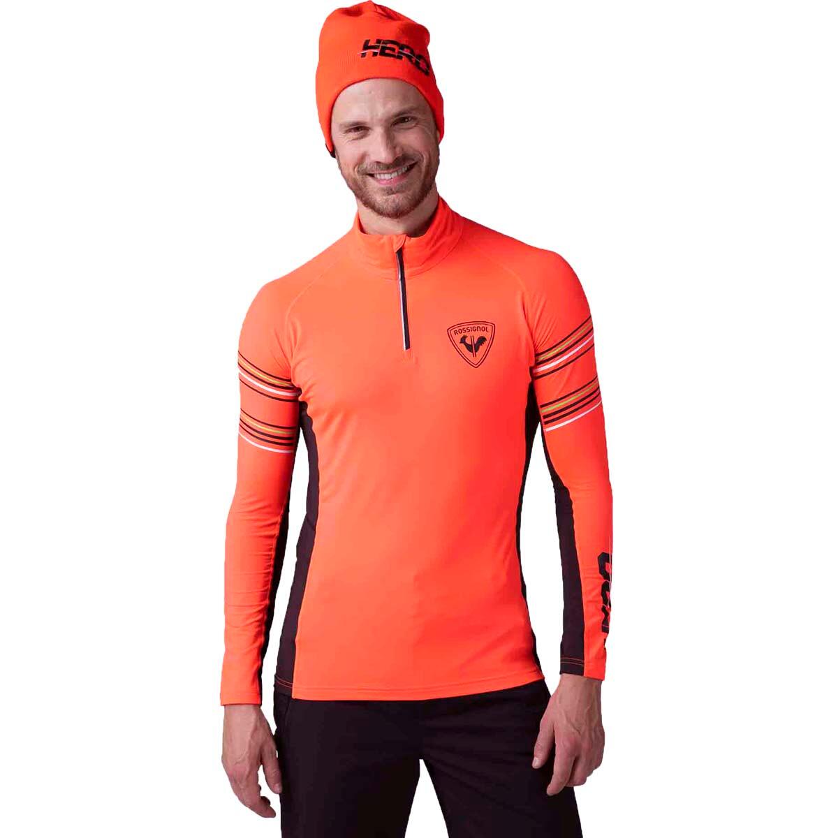 Bluza Rossignol Hero Classique 1/2 Zip pomarańczowa