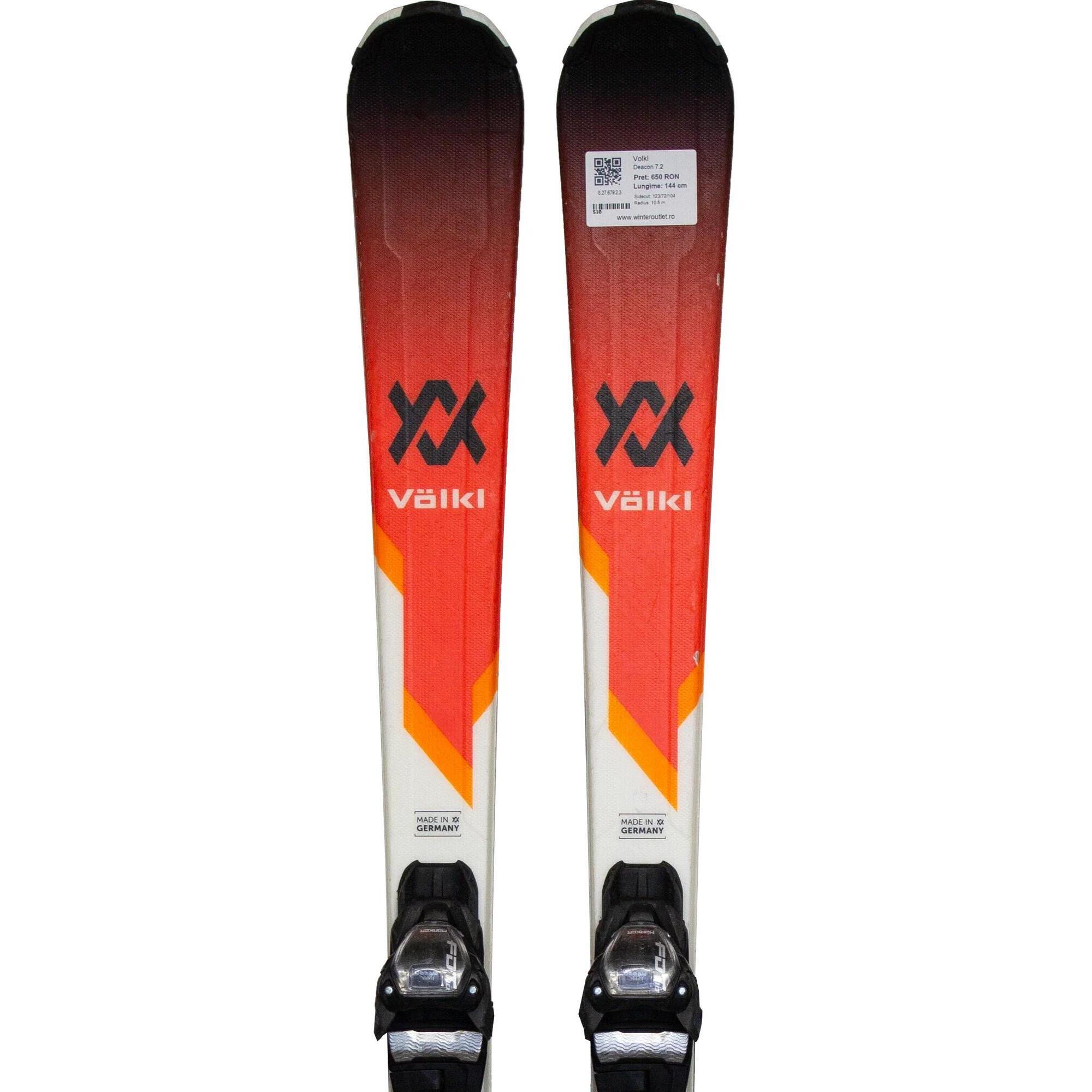 Second Life- Narty VOLKL Deacon 7.2, 144 cm- Stan bardzo dobry