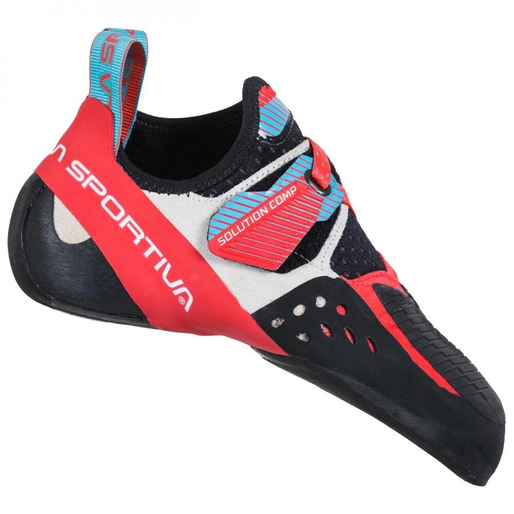 Buty wspinaczkowe damskie La Sportiva Solution Comp Hibiscus/Malibu Blue