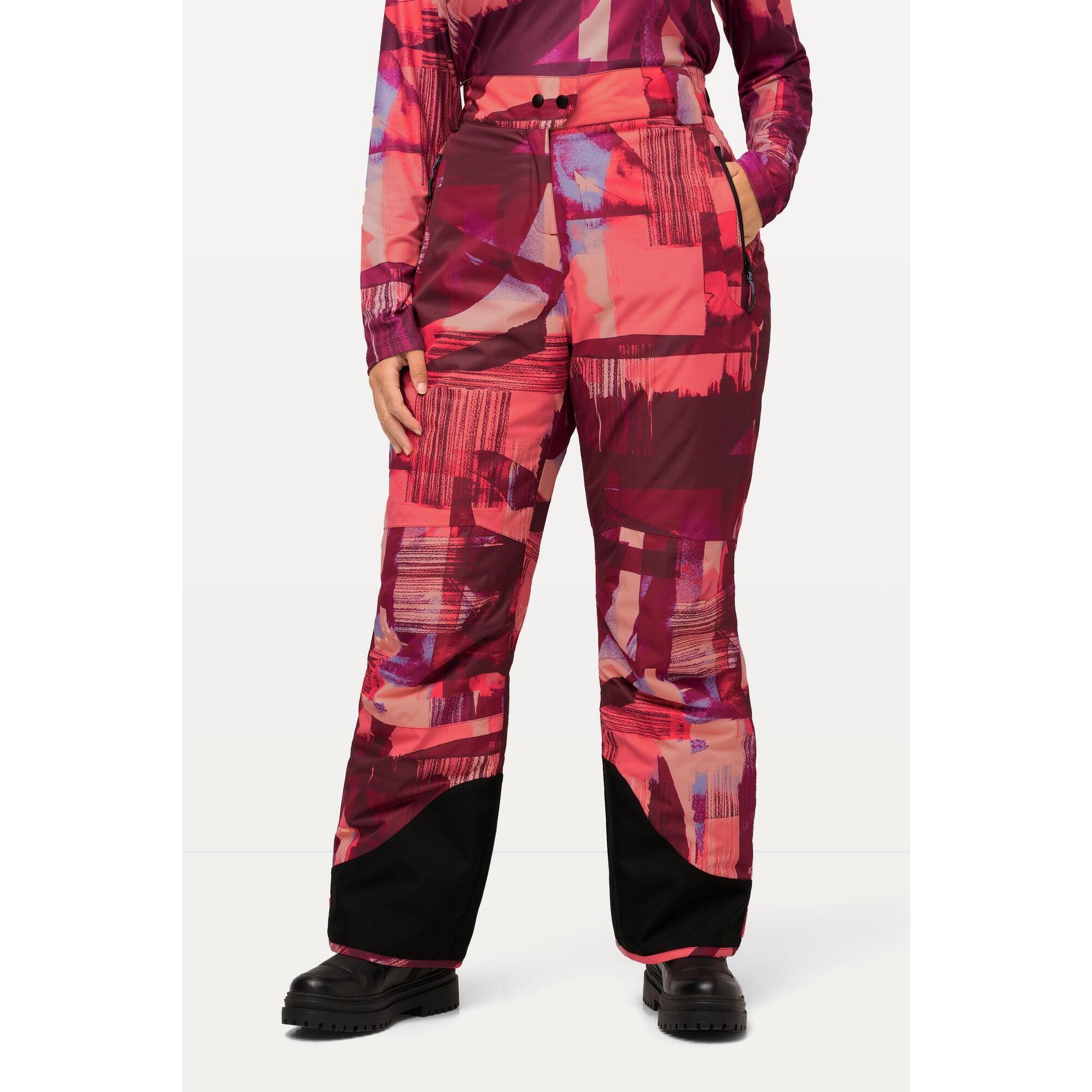 Damskie Spodnie narciarskie wodoodporne rzep osłona przeciwśnieżna