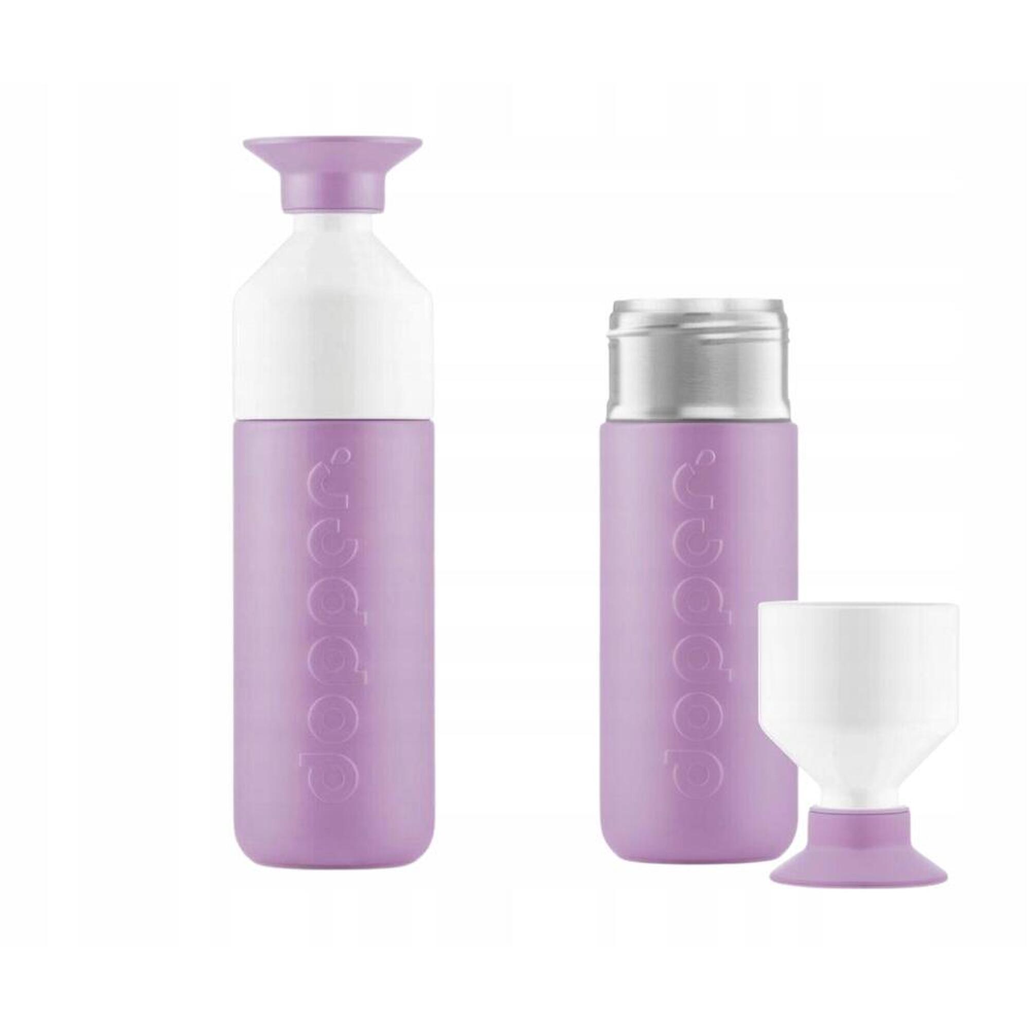 Butelka termiczna Dopper Throwback Lilac 580 ml z kubkiem