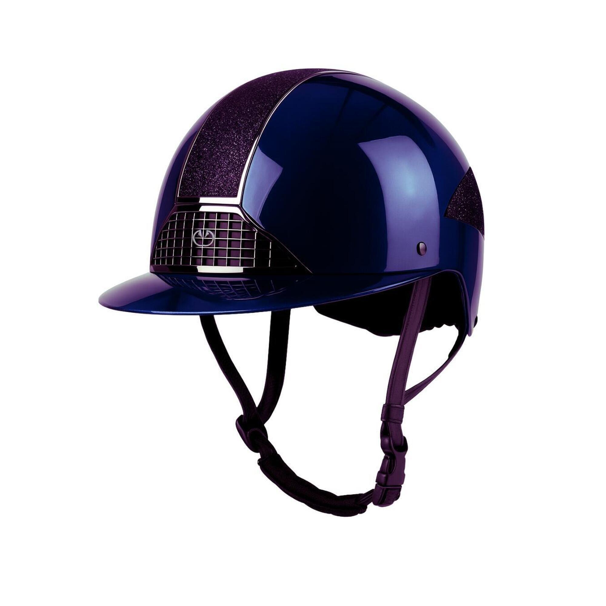 Kask jeździecki Mirror Gleam szeroki daszek Equus